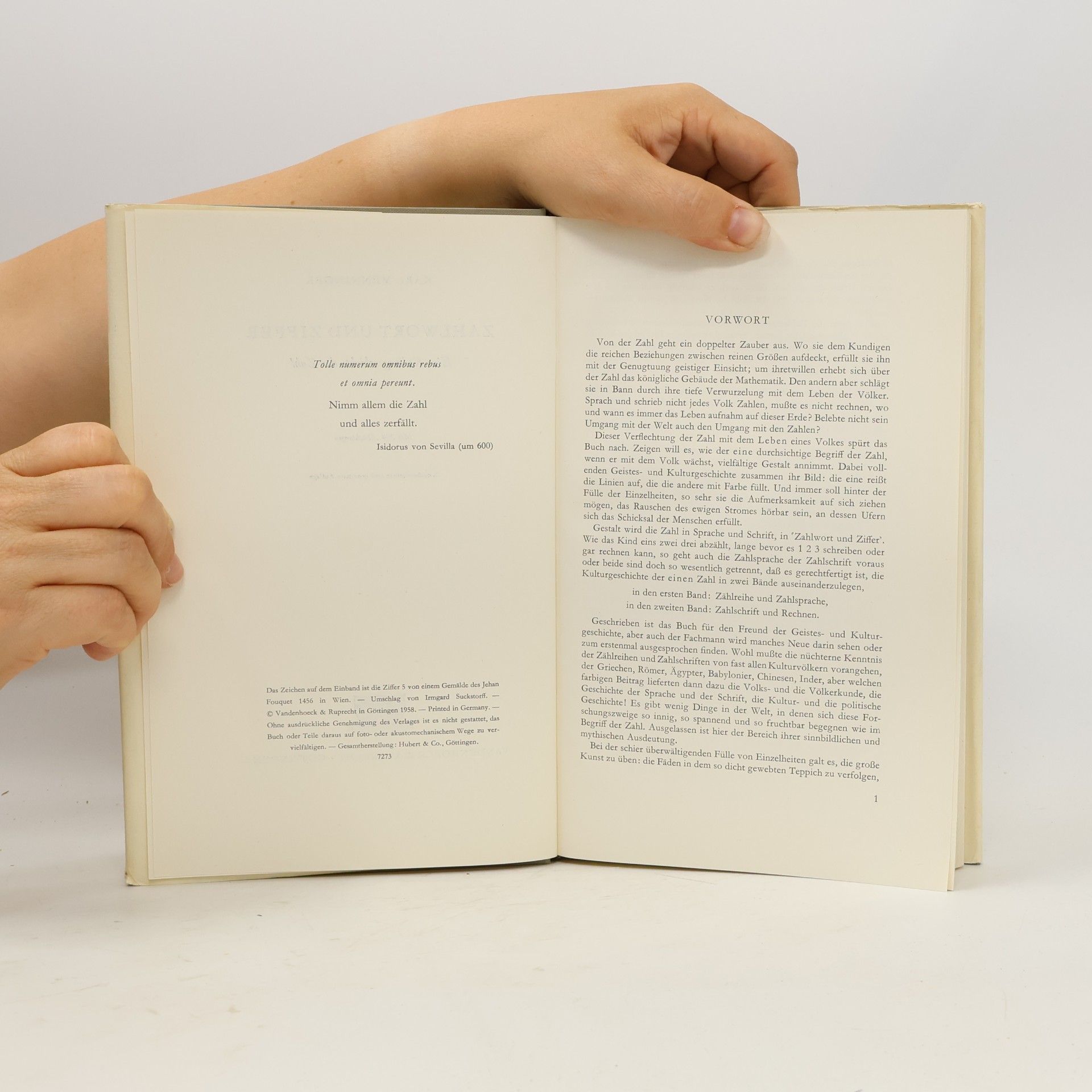 Karl A. Menninger Zahlwort und Ziffer: Eine Kulturgeschichte der Zahl 1