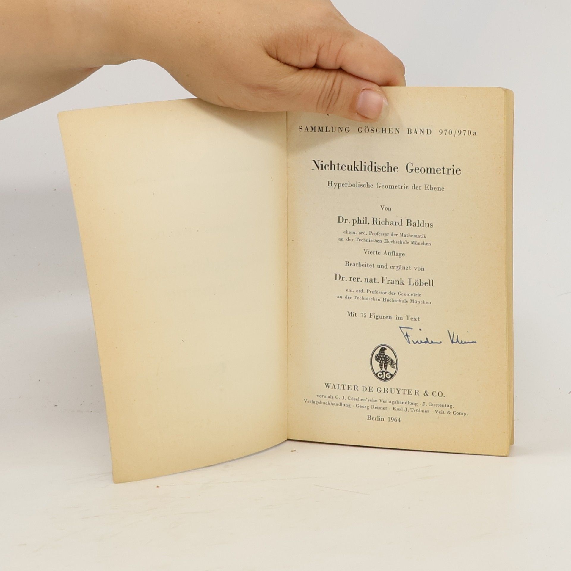 Richard Baldus Nichteuklidische Geometrie