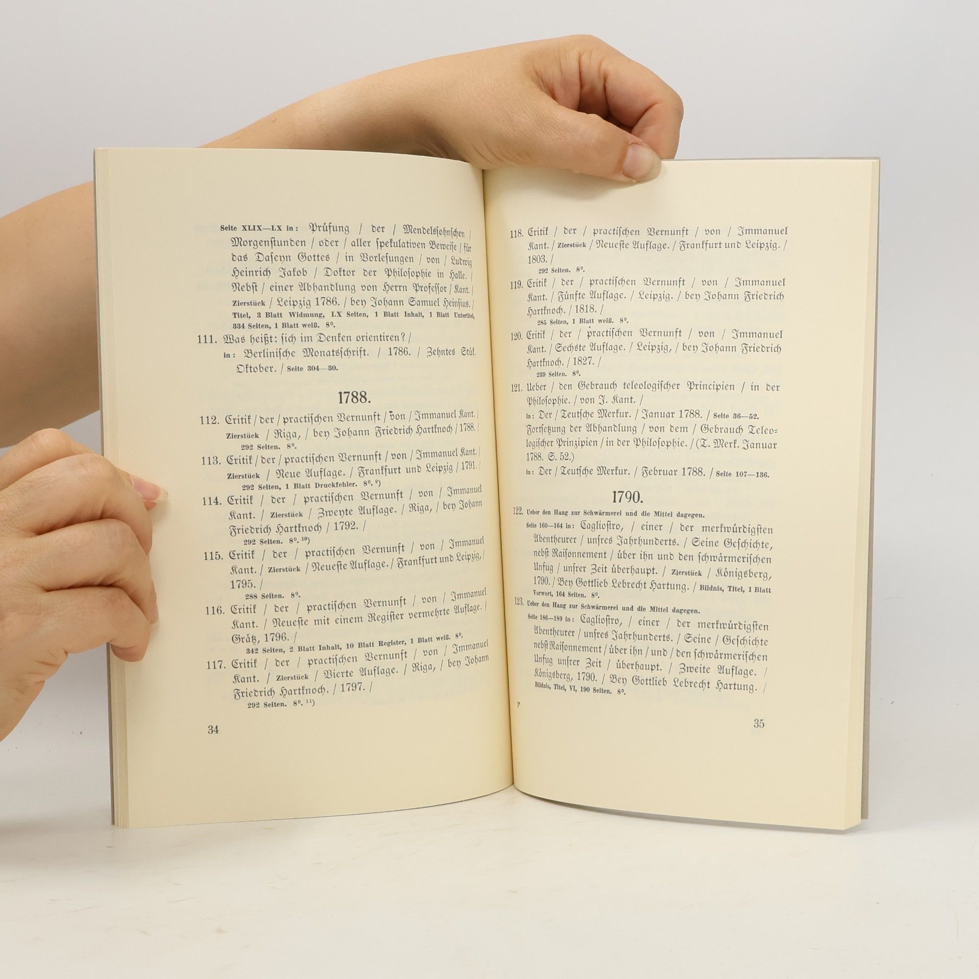 Arthur Warda Die Druckschriften Immanuel Kant