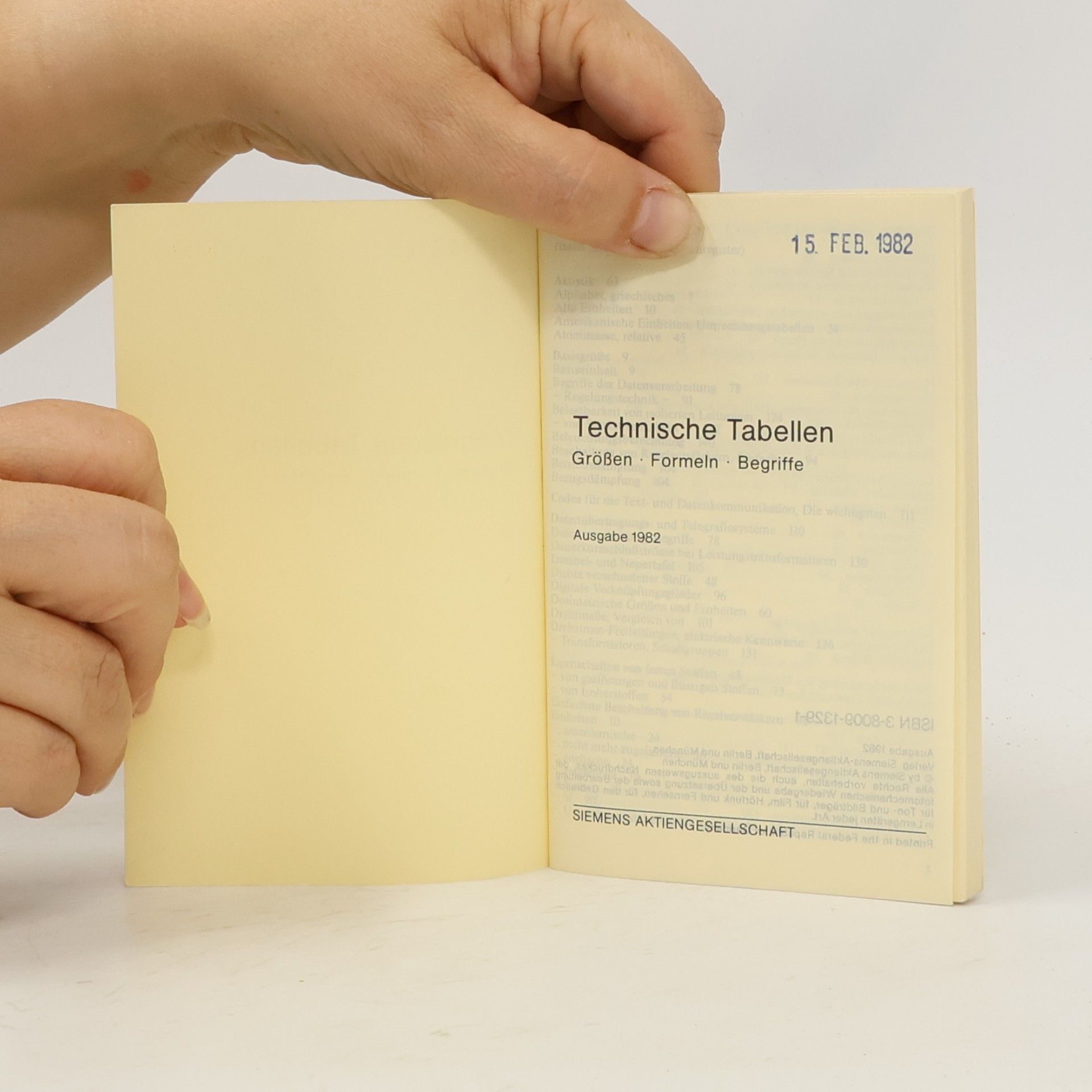 Autorenkollektiv Technische Tabellen