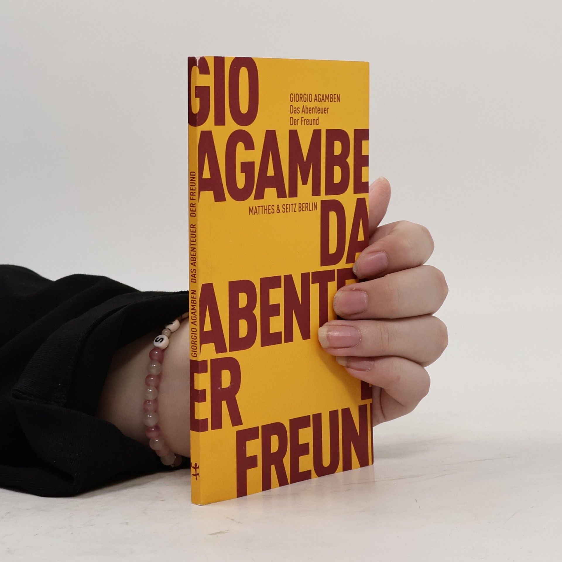 Giorgio Agamben Das Abenteuer, der Freund