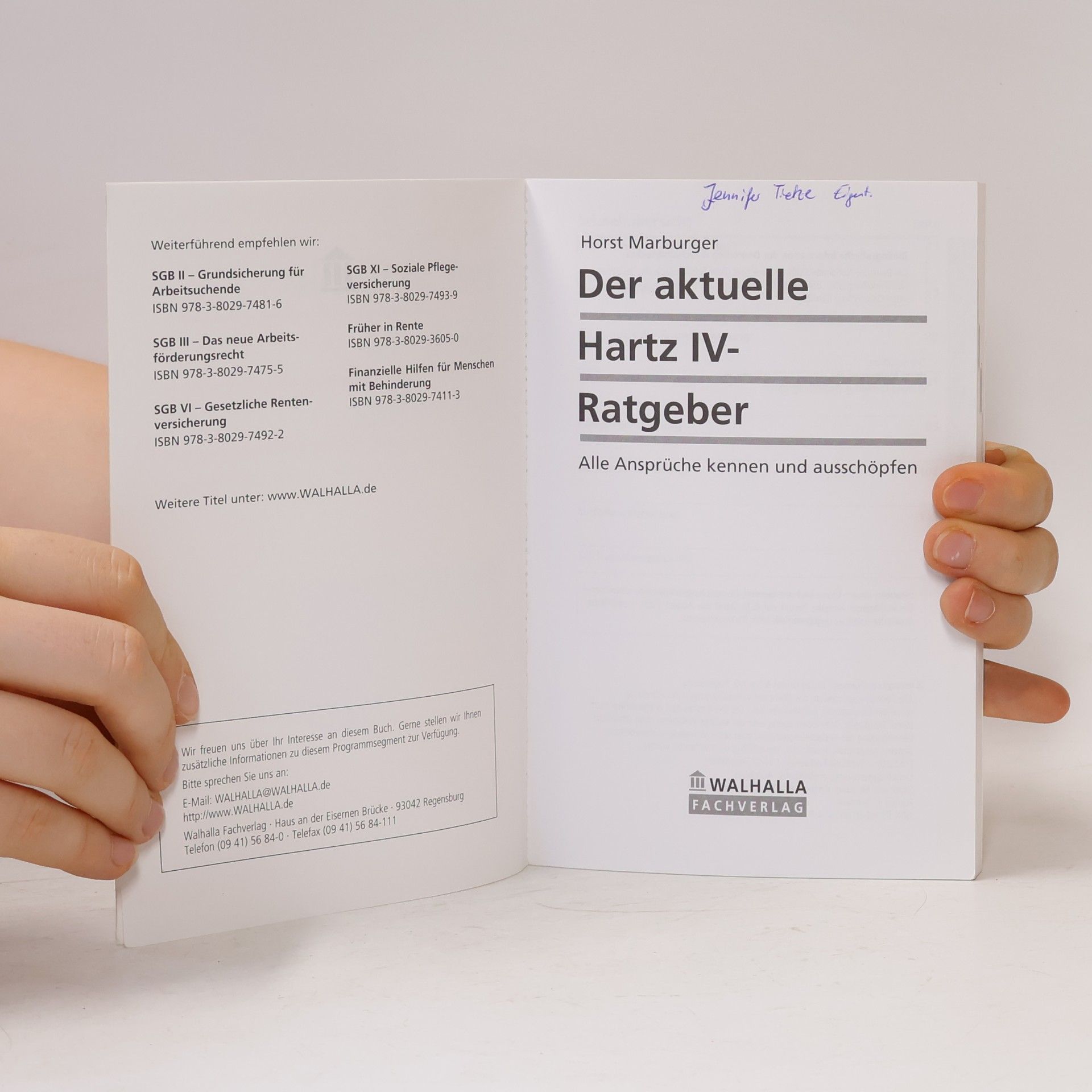 Horst Marburger Der aktuelle Hartz-IV-Ratgeber