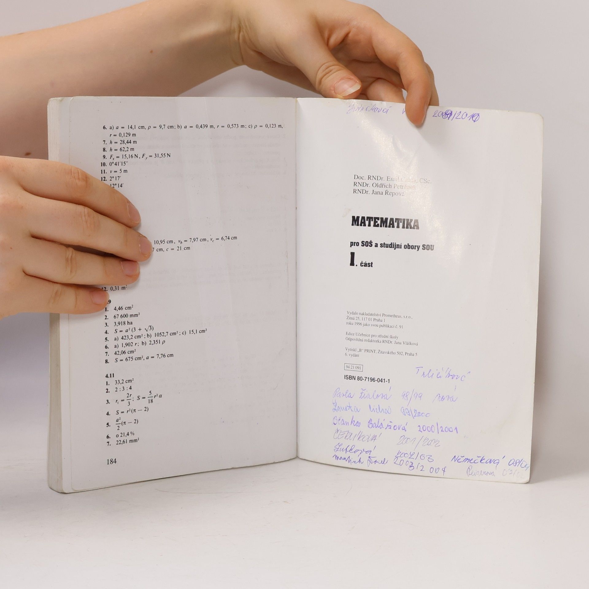 Emil Calda Matematika pro střední odborné školy a studijní obory středních odborných učilišť 1. část