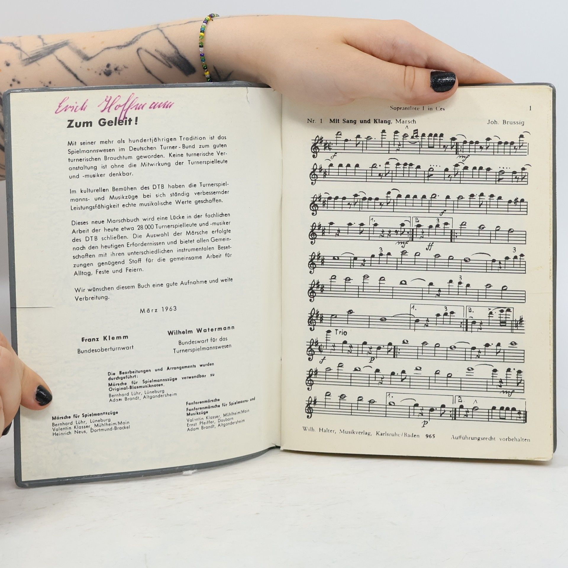 Various authors Sopran-Flöte 1 mit Fanfarentrompete 1/2 in Es – Marschbuch