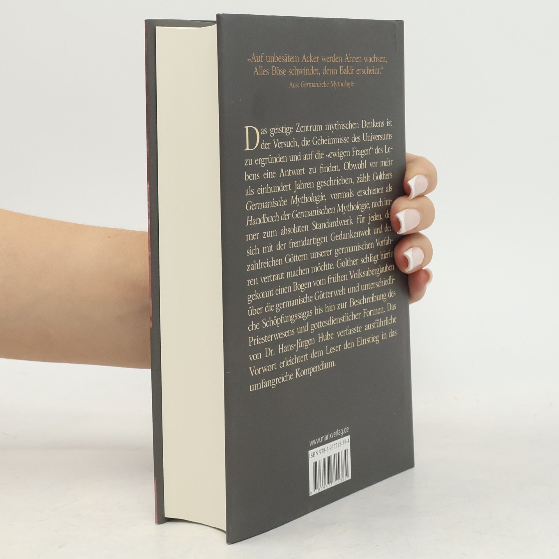 Wolfgang Golther Handbuch der germanischen Mythologie