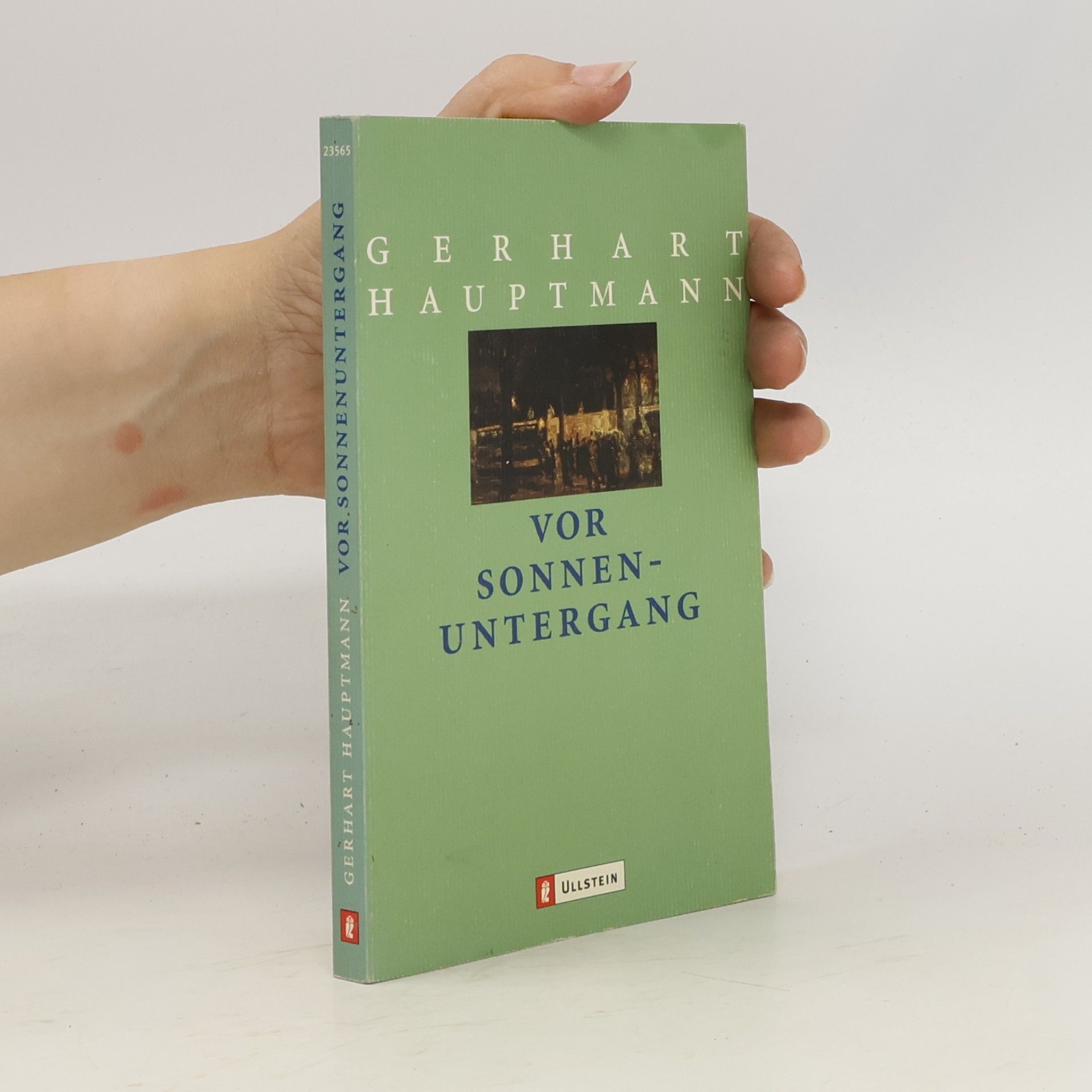 Gerhart Hauptmann Vor Sonnenuntergang
