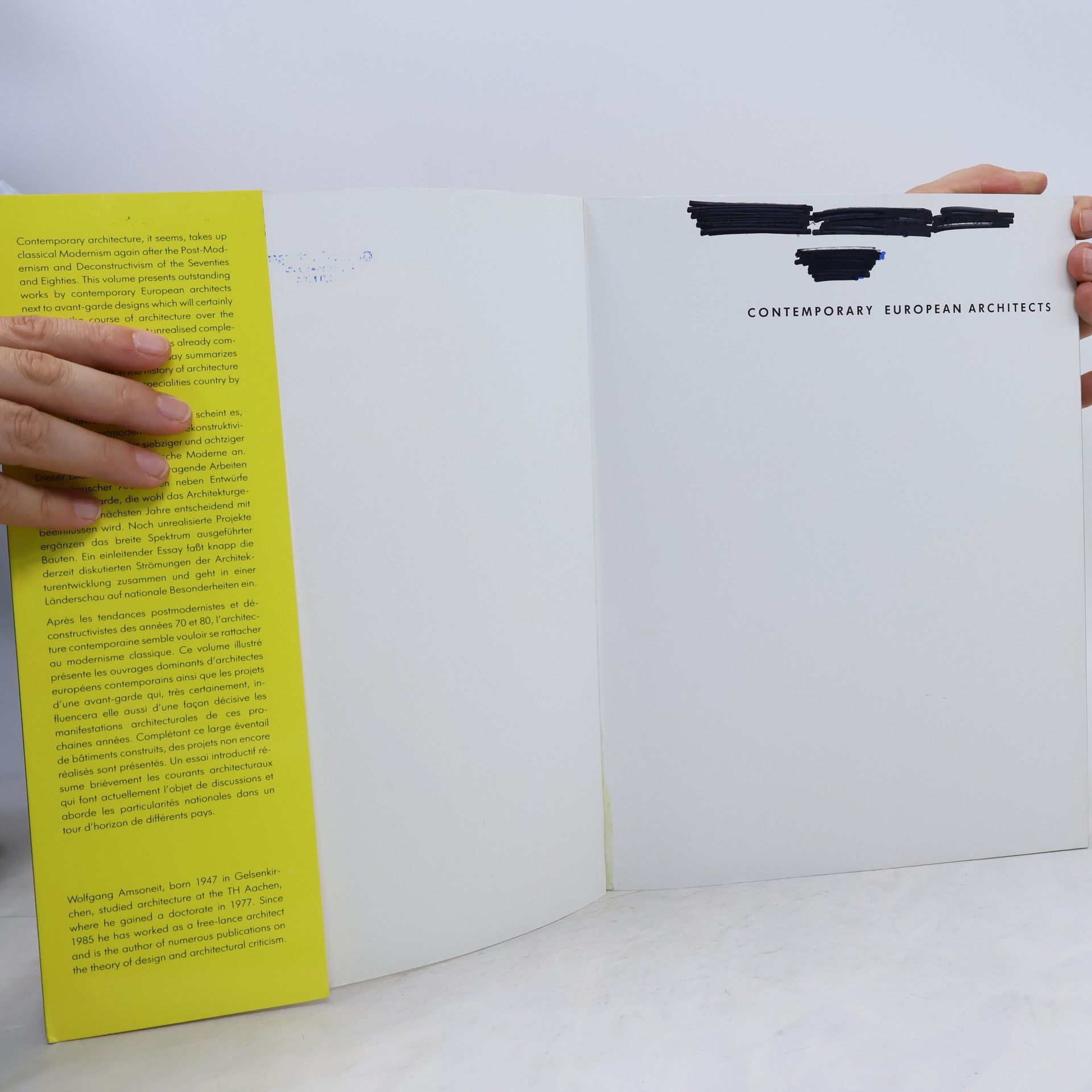 Wolfgang Amsoneit Contemporary European Architects I