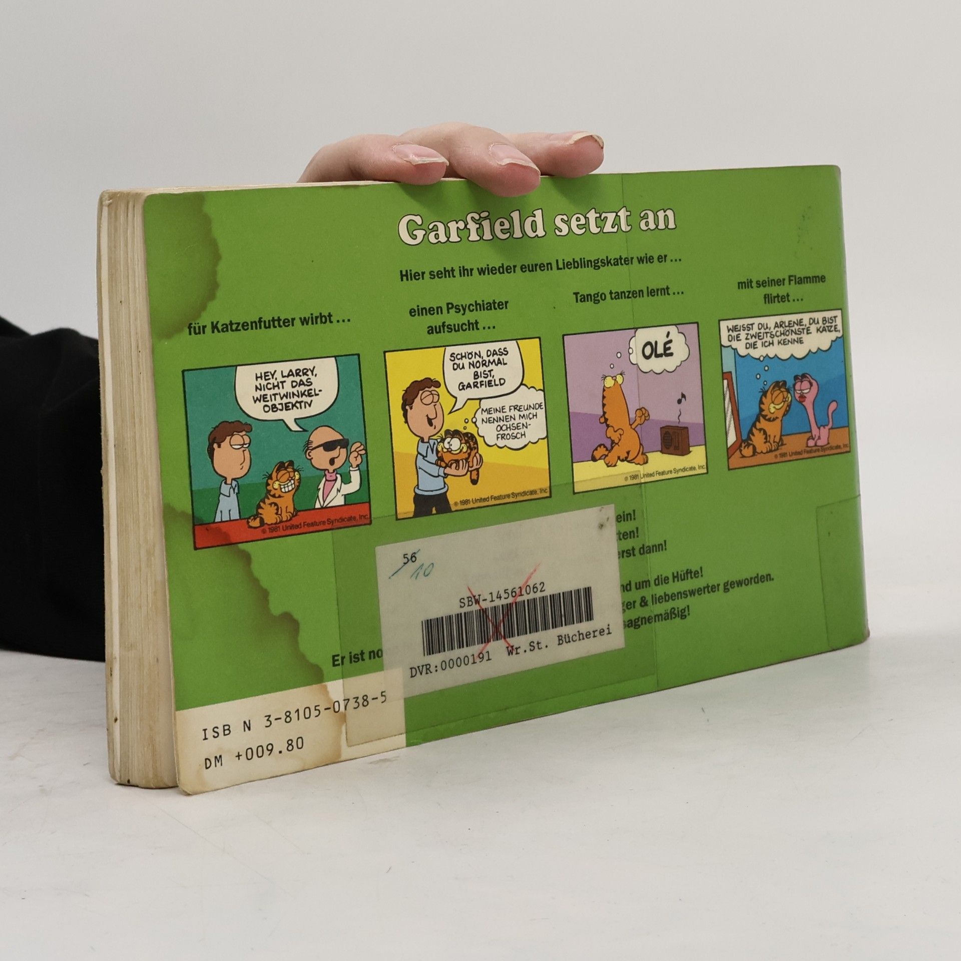 Jim Davis Garfield setzt an