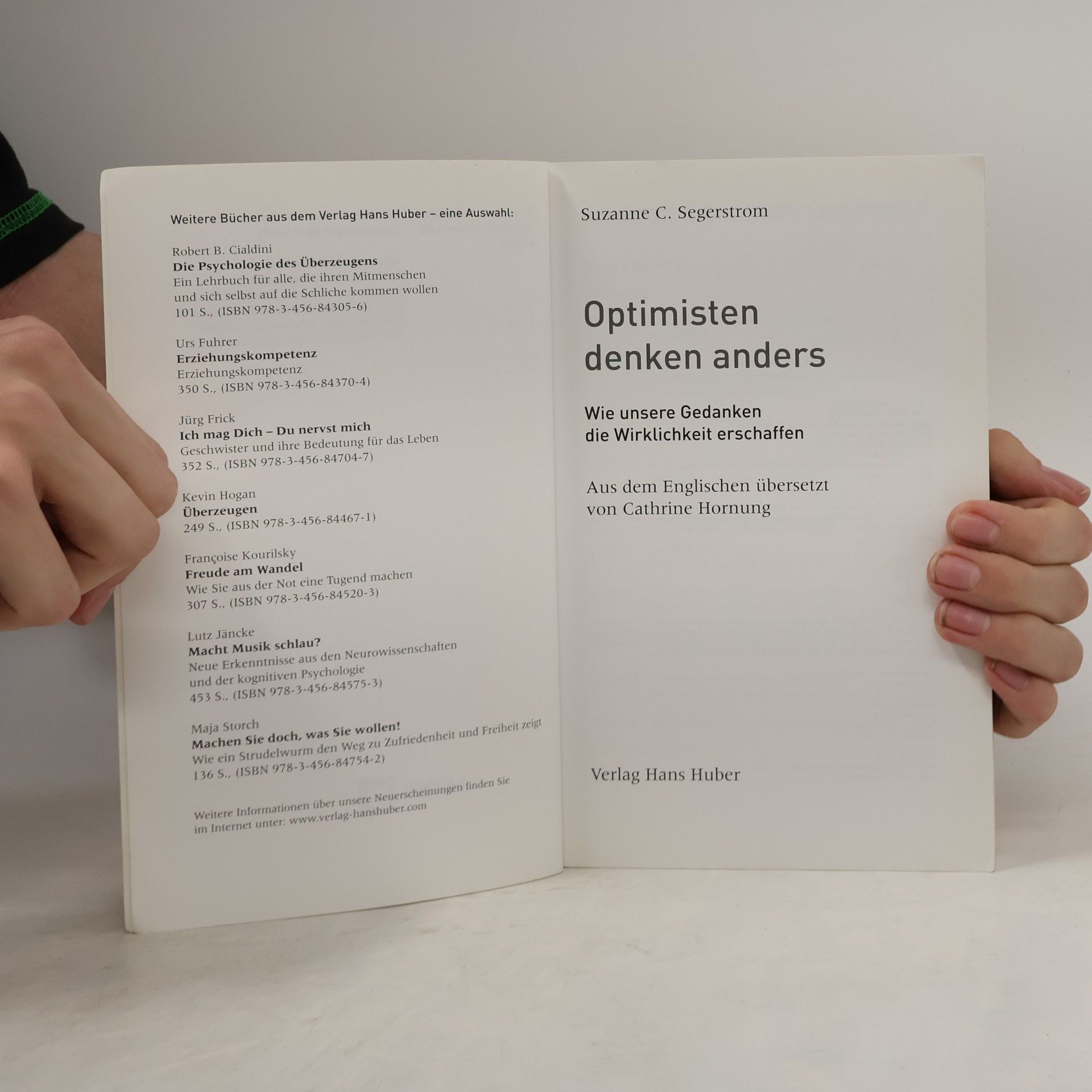 Suzanne C. Segerstrom Optimisten denken anders
