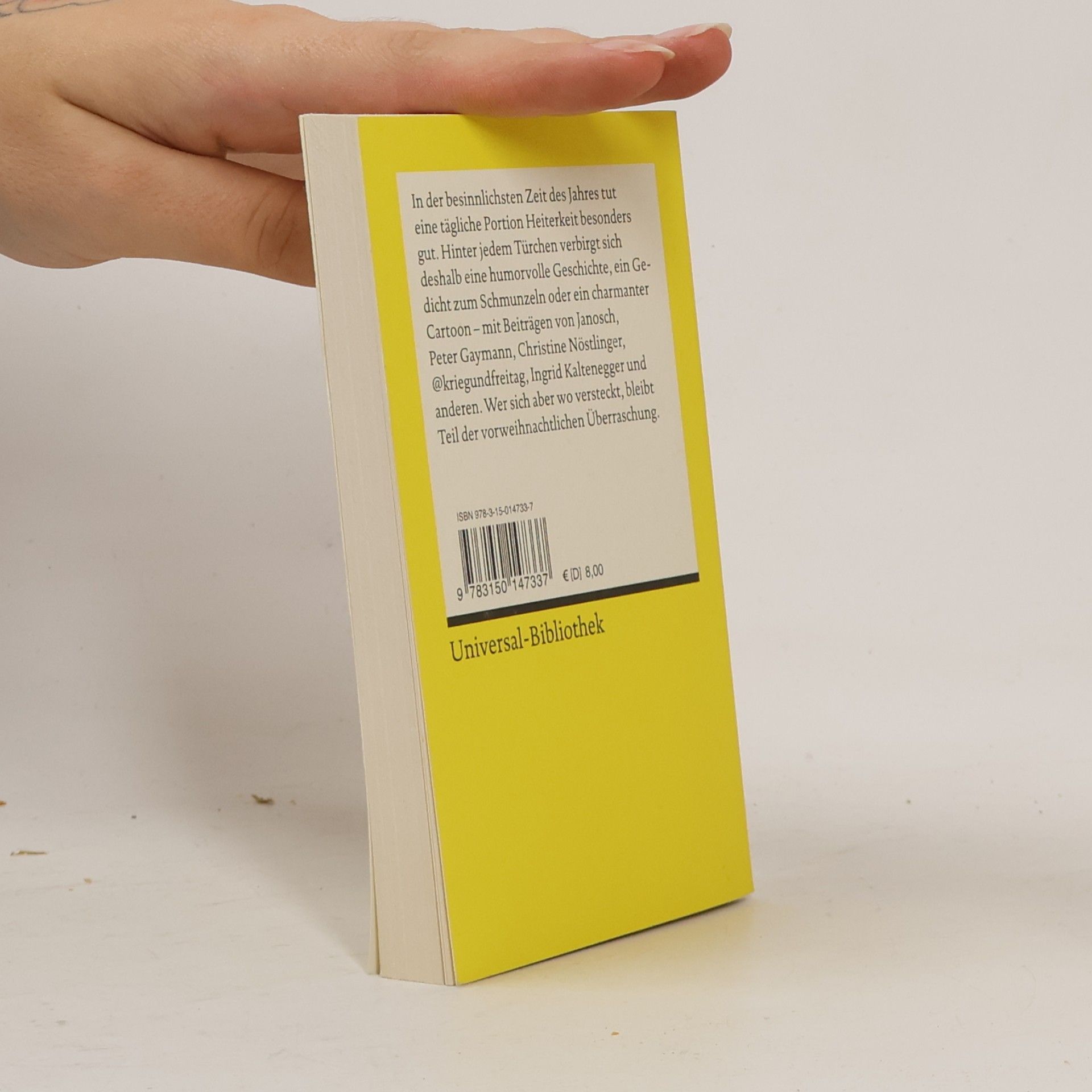 Reclams Universal-Bibliothek: Reclams heiterer Adventskalender. Weihnachten mit Witz und Wunderkerzen