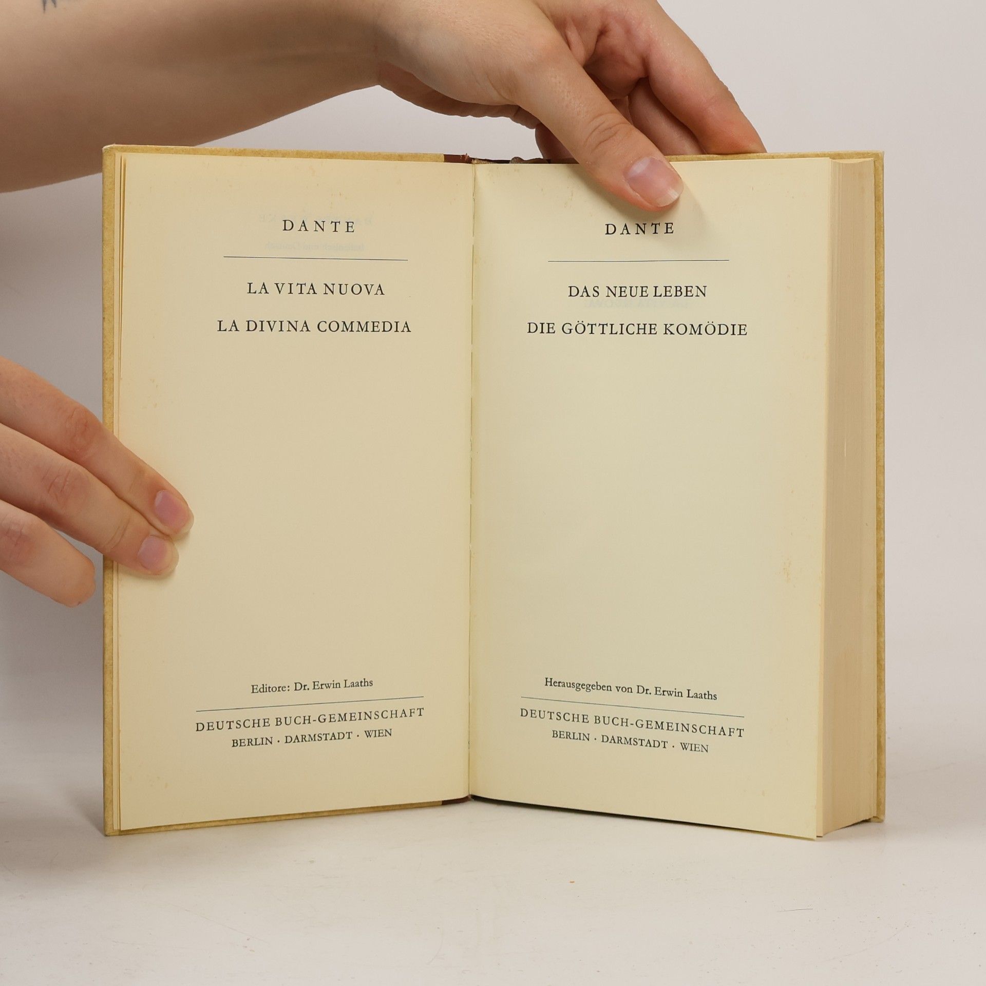 Dante Alighieri Das neue Leben. Die göttliche Komödi. La vita nuova. La Divina Commedia