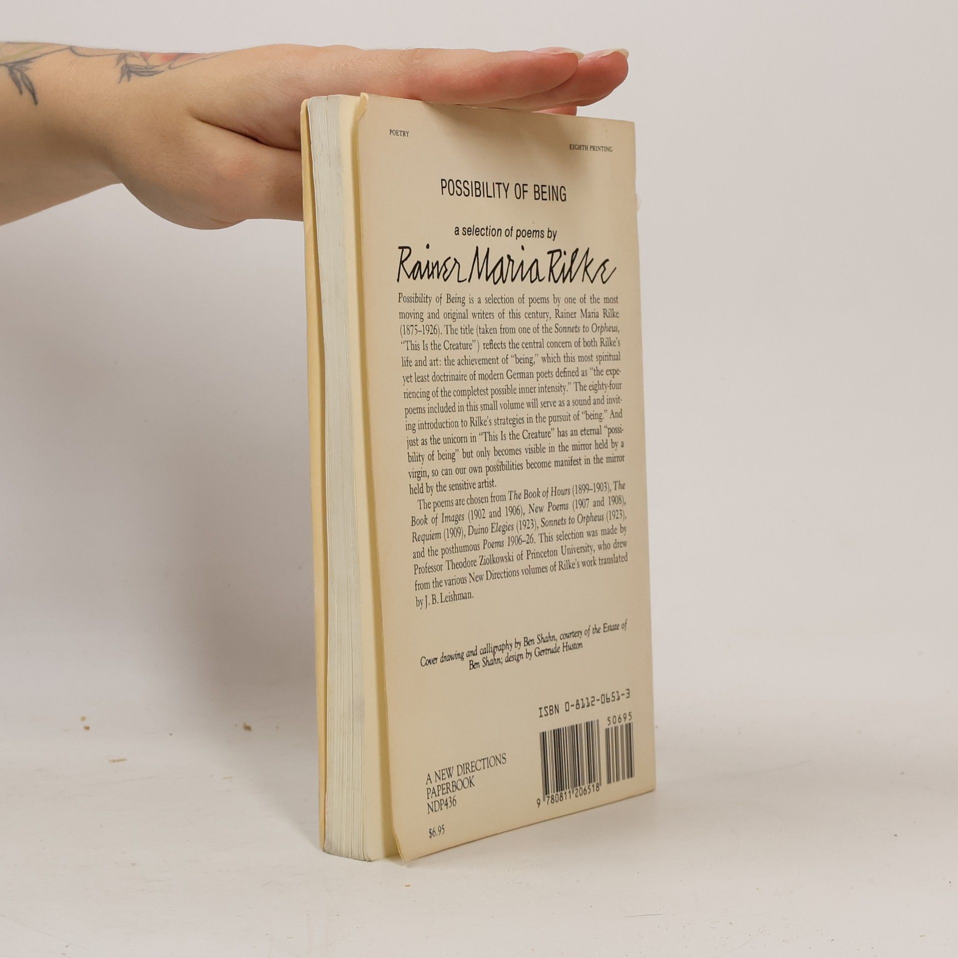 Rainer Maria Rilke Possibility of Being: A Selection of Poems