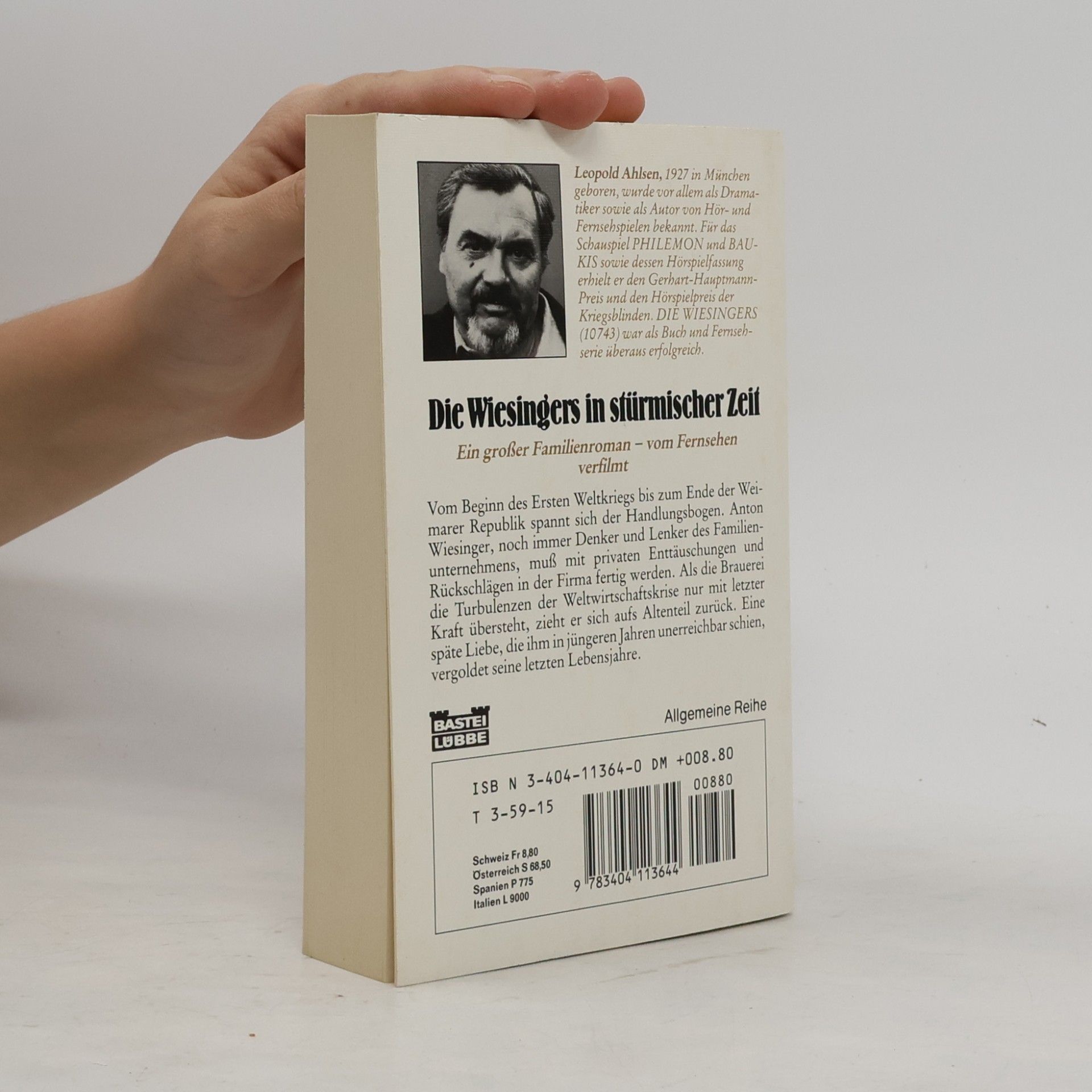 Leopold Ahlsen Die Wiesingers in stürmischer Zeit