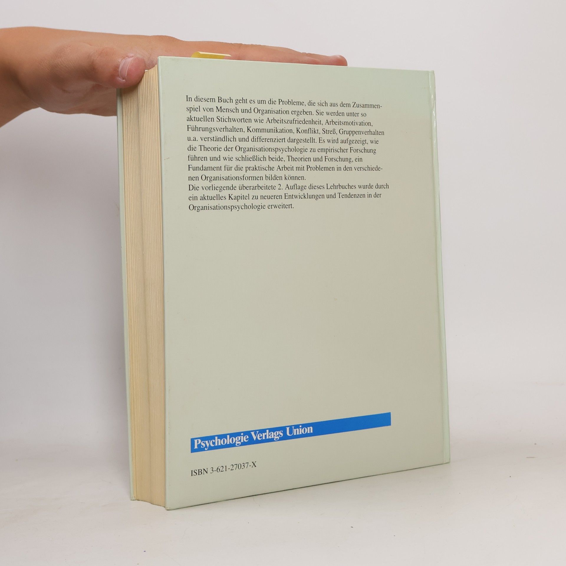 Ansfried B. Weinert Lehrbuch der Organisationspsychologie
