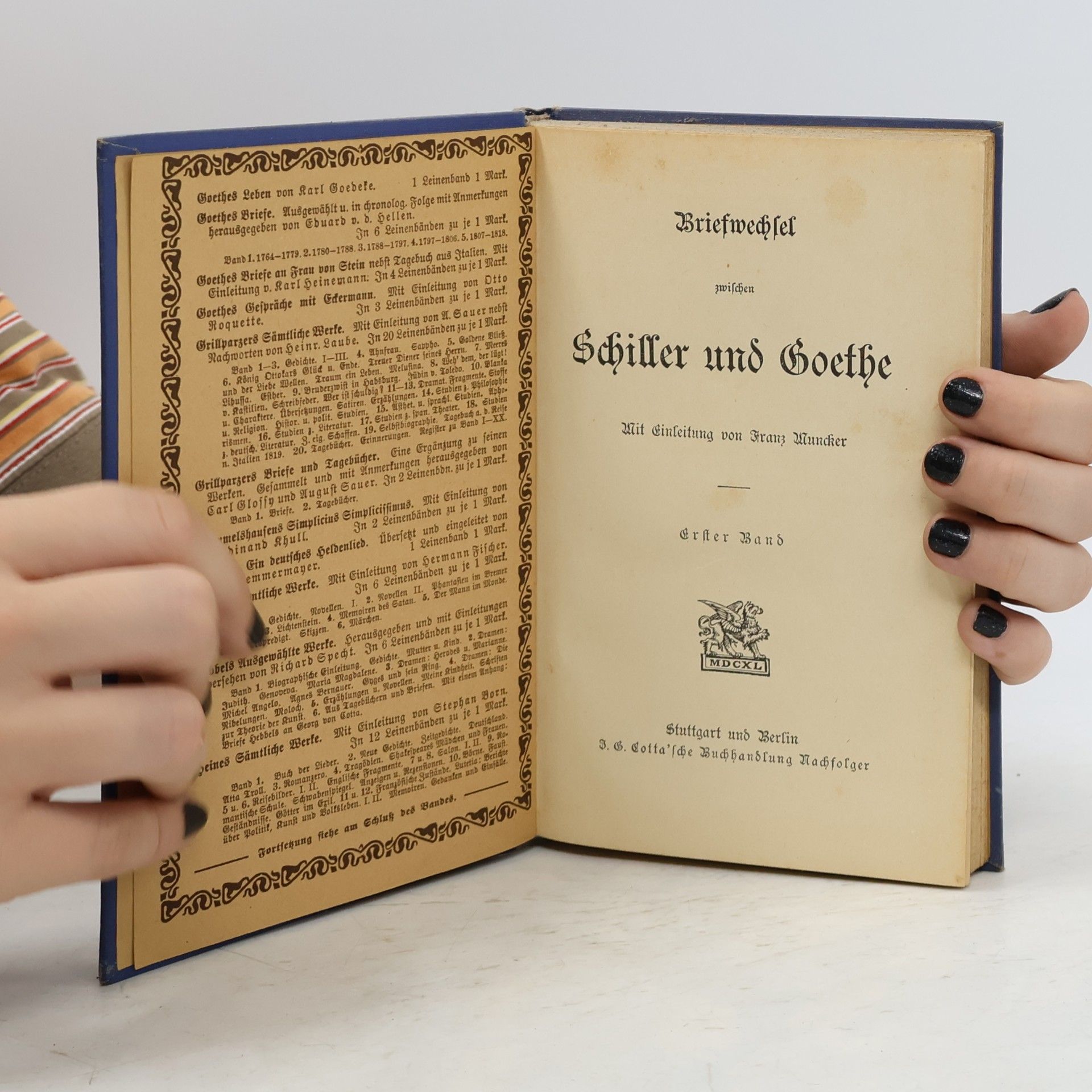 Autorenkollektiv Briefwechsel zwischen Schiller und Goethe 1