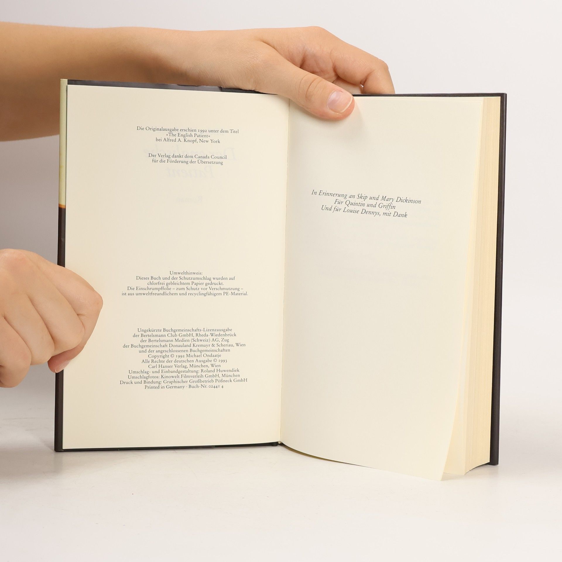 Michael Ondaatje Der englische Patient