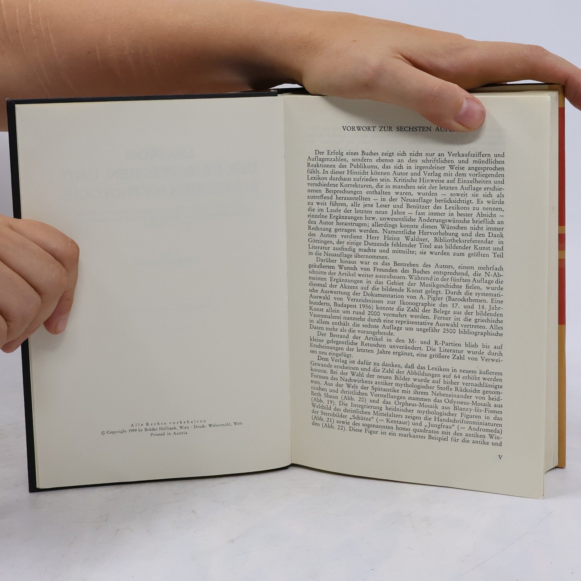 H. Hunger Lexikon der griechischen und römischen Mythologie