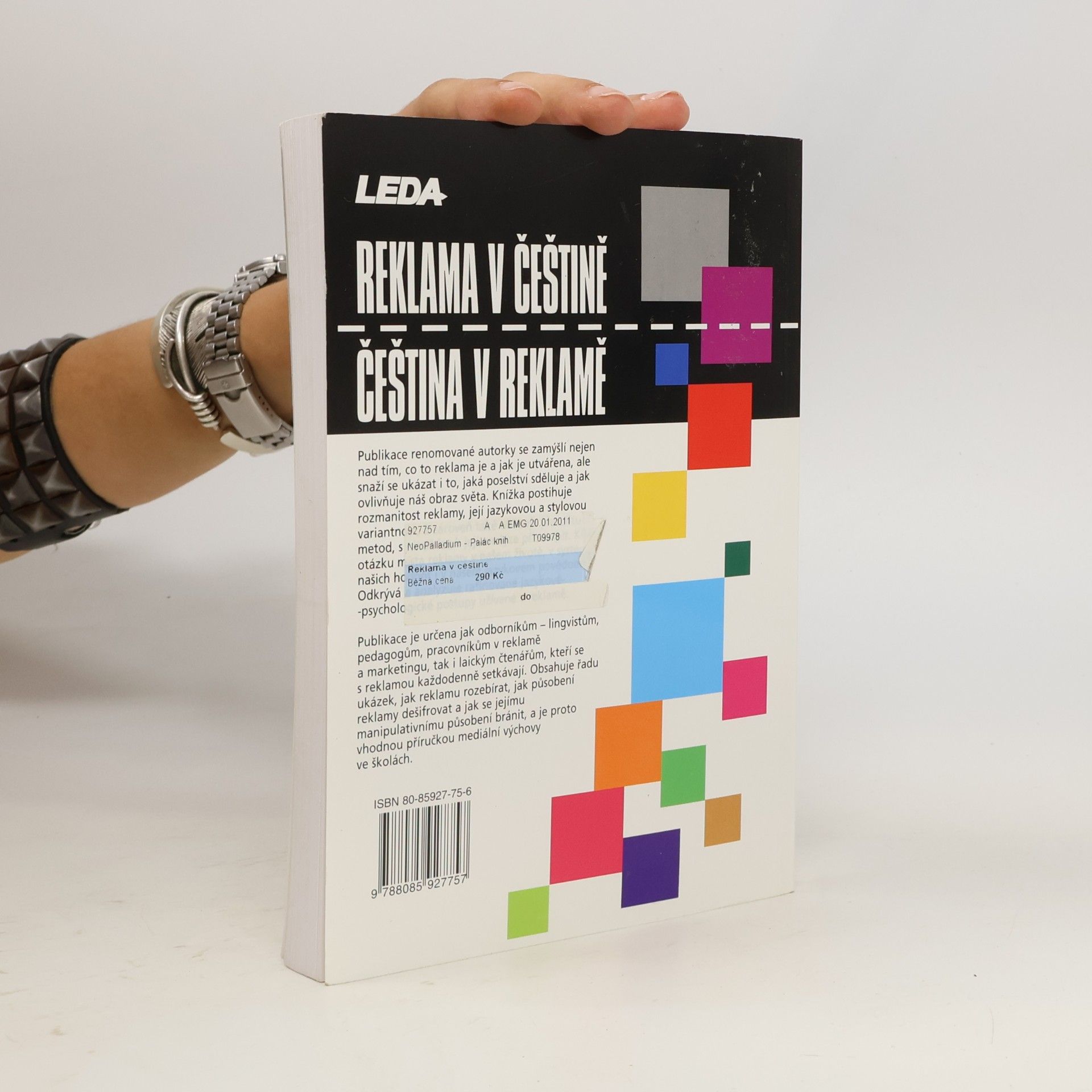 Světla Čmejrková Reklama v češtině, čeština v reklamě