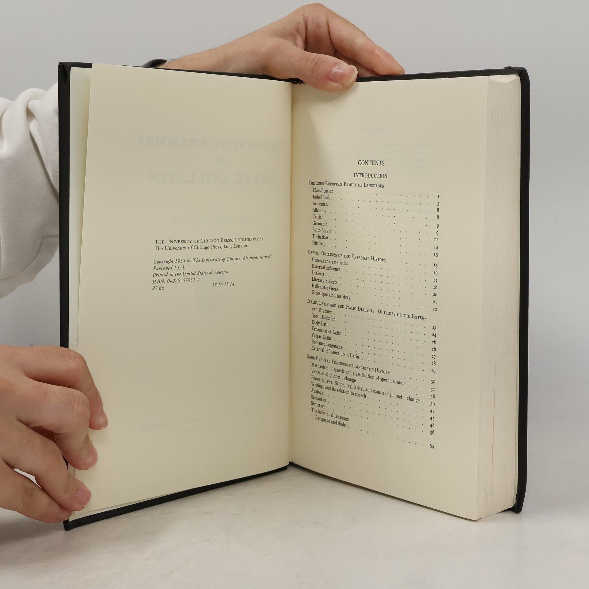 Carl Darling Buck Comparative Grammar of Greek and Latin