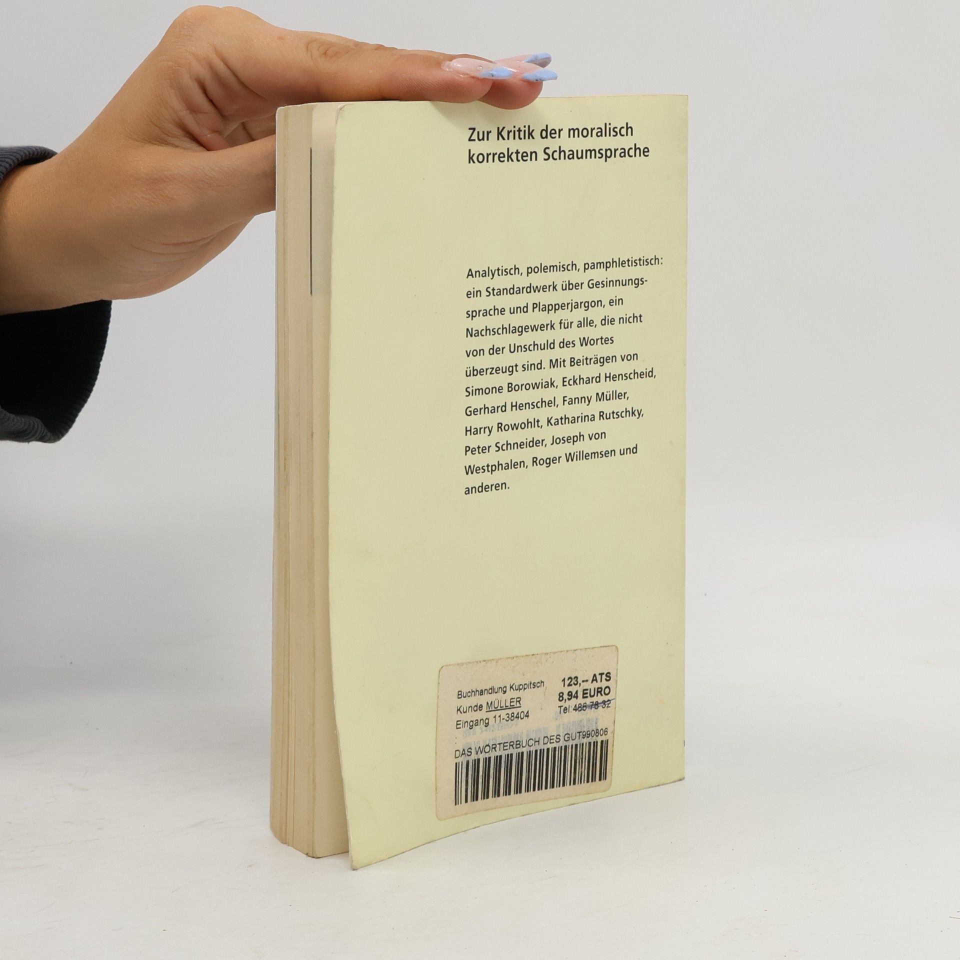 Klaus Bittermann Das Wörterbuch des Gutmenschen