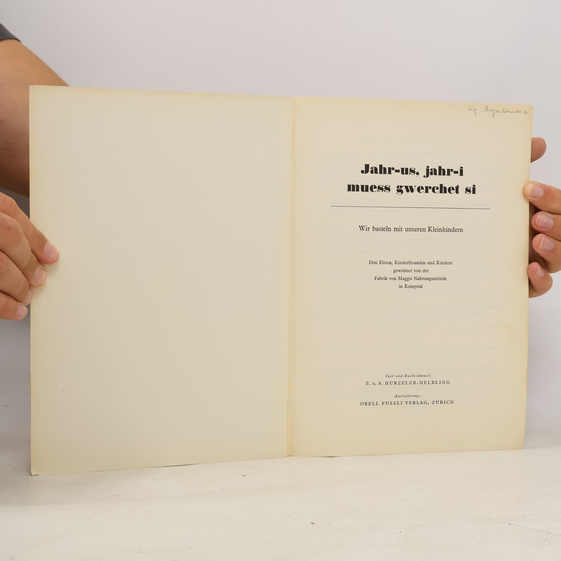 Various authors Jahr-us, jahr-i muess qwerchet si