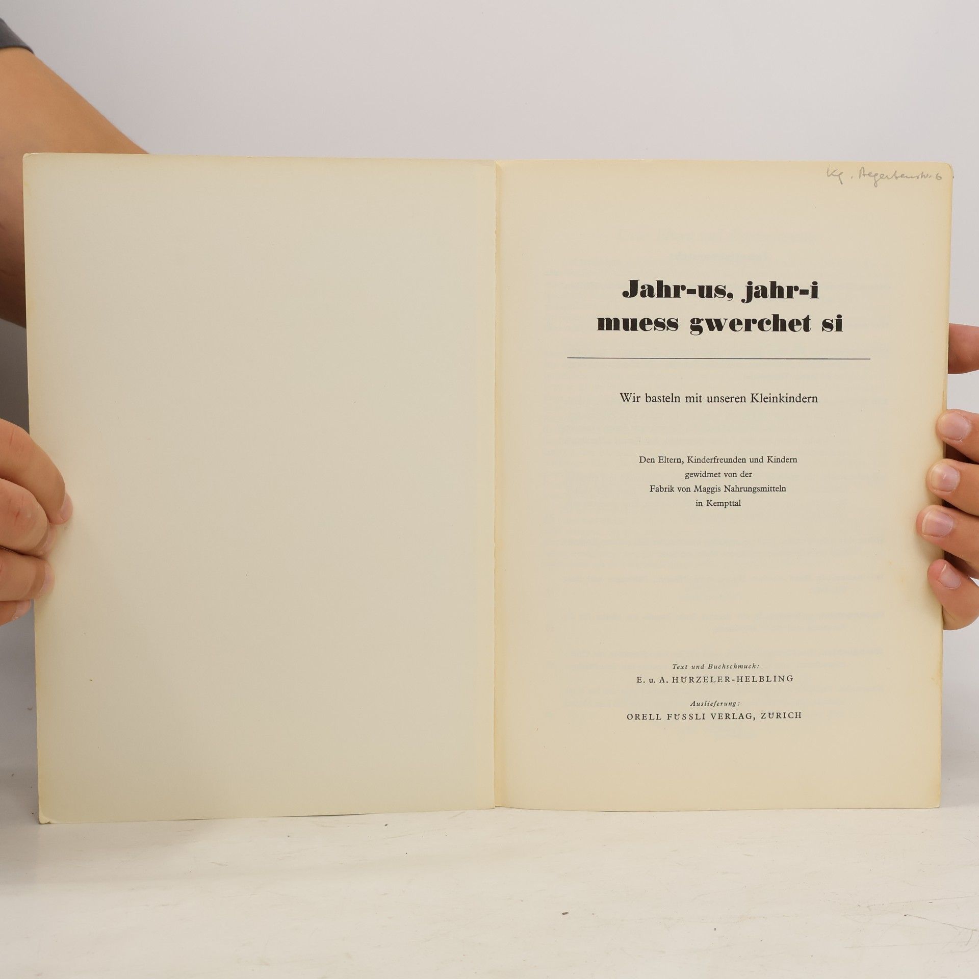 Various authors Jahr-us, jahr-i muess qwerchet si