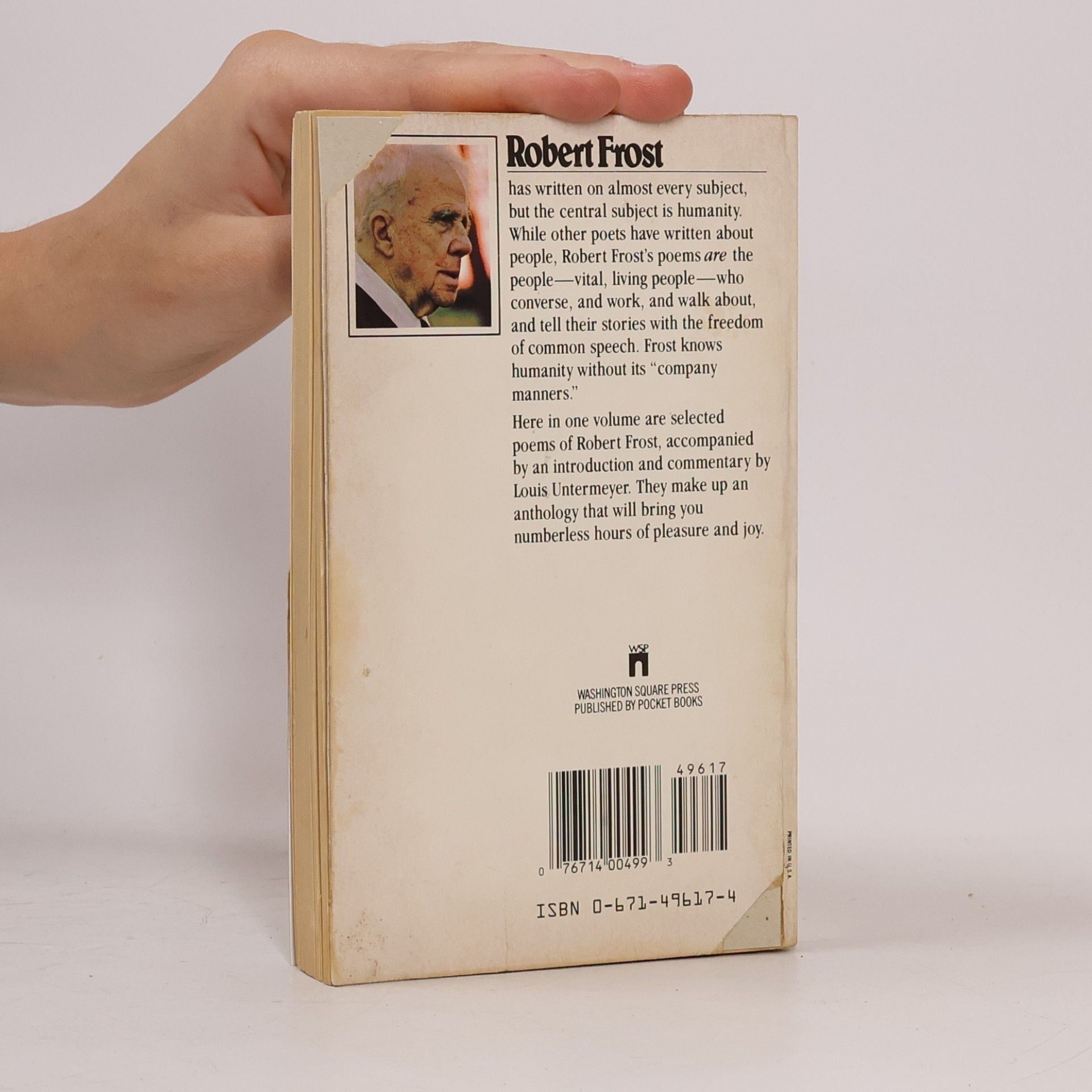 Louis Untermeyer Robert Frost's Poems: New Enlarged Anthology Of: With An Introduction And Commentary By Louis Untermeyer