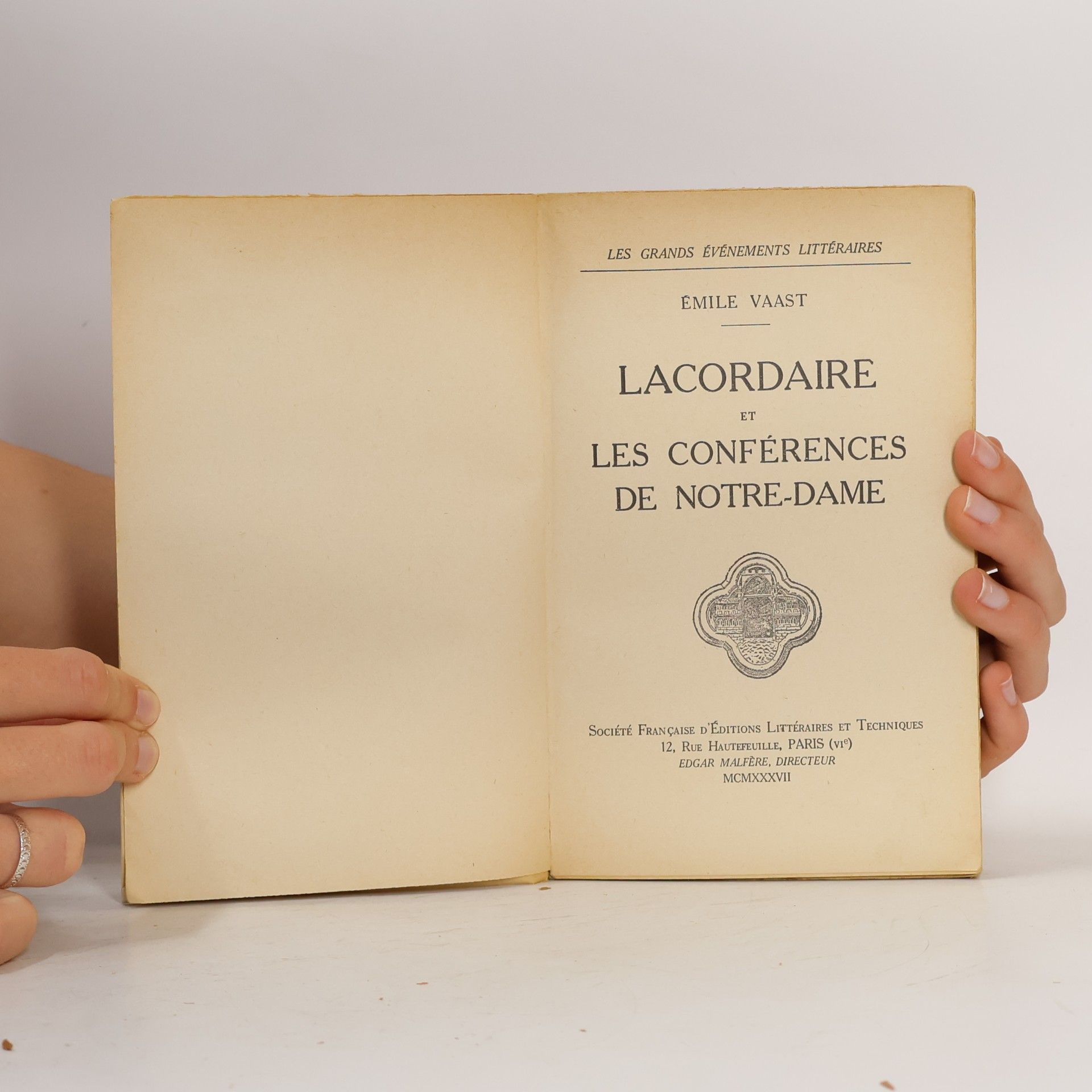 Émile Vaast Lacordaire et les Conférences de Notre-Dame