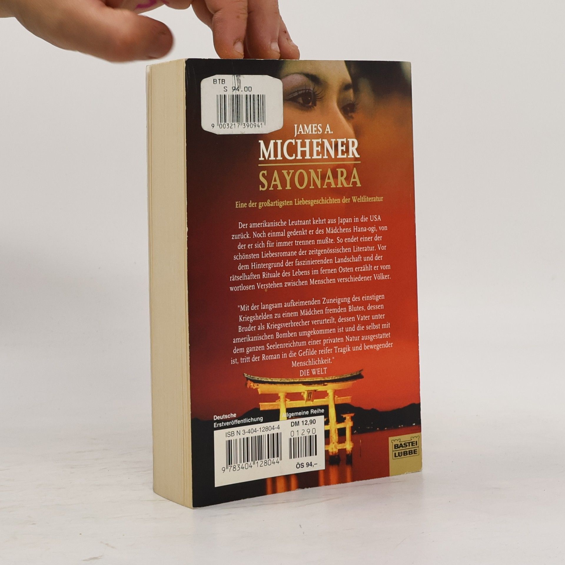James Albert Michener Sayonara