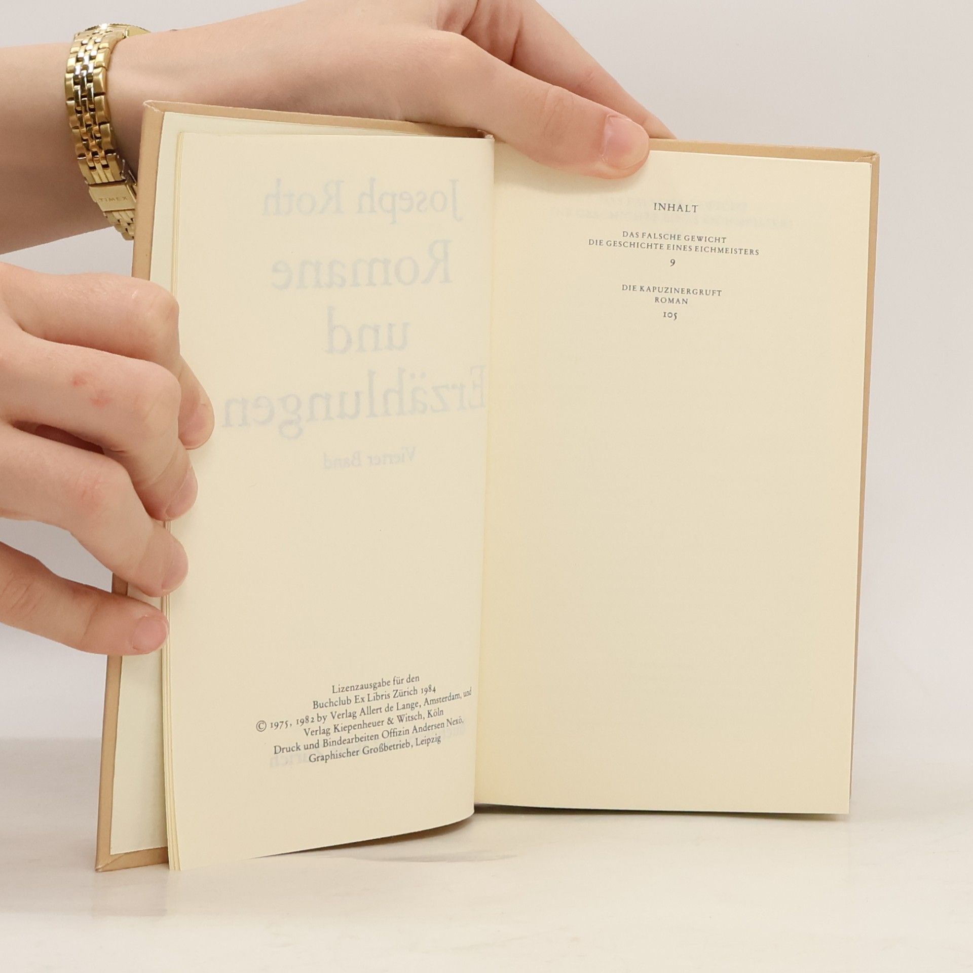 Joseph Roth Romane und Erzählungen 1-4
