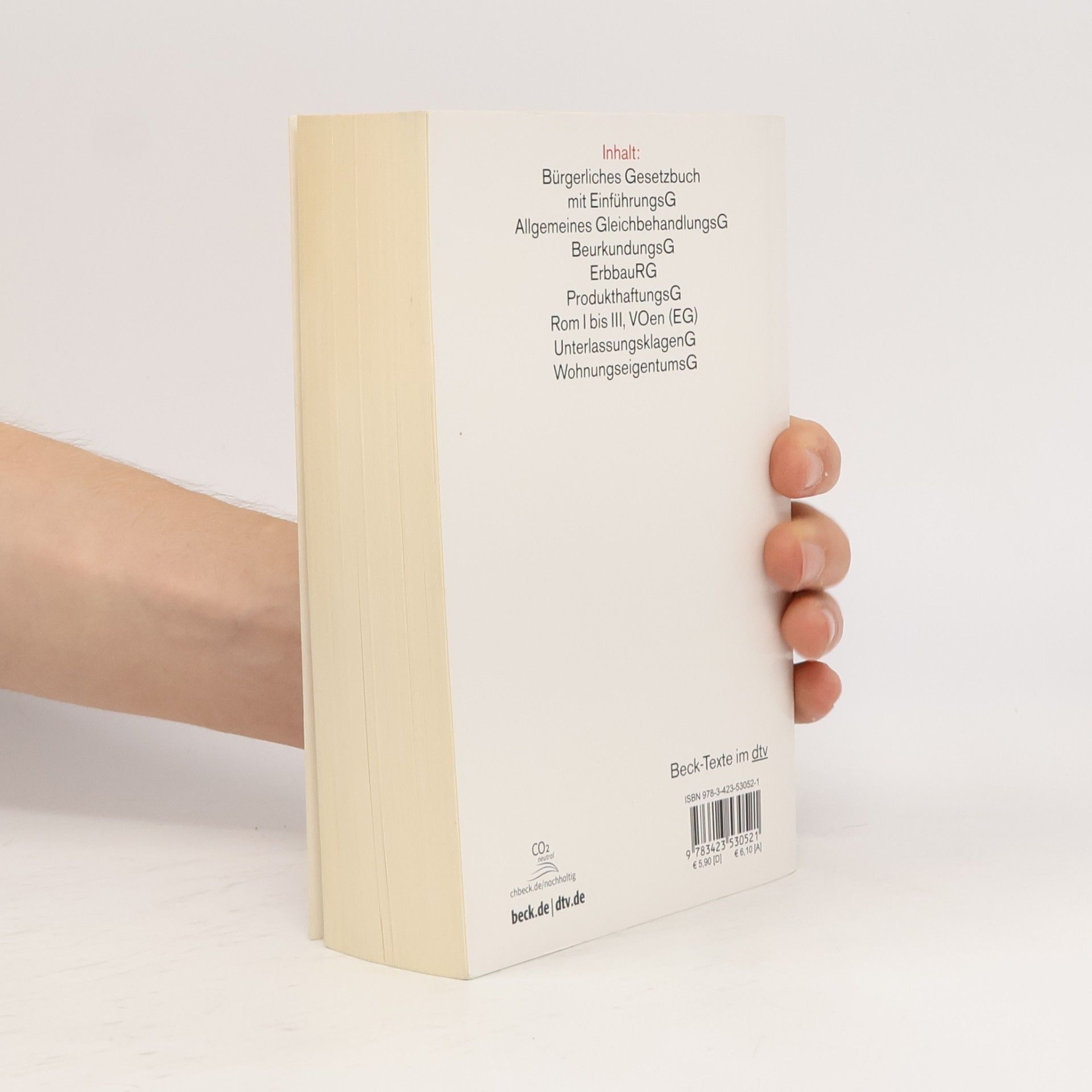 Helmut Köhler Bürgerliches Gesetzbuch. 86. Auflage