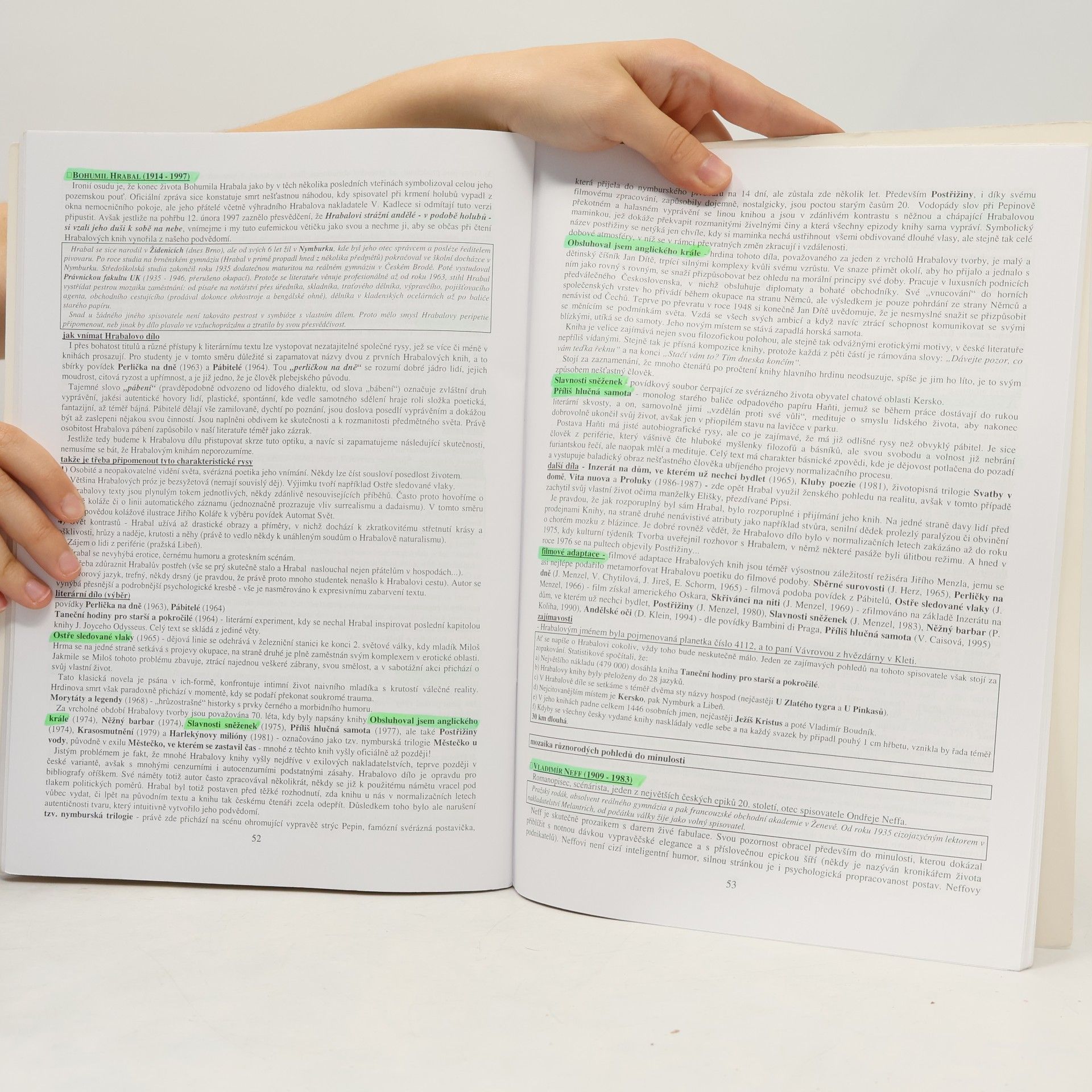Vladimír Prokop Přehled české literatury 20. století