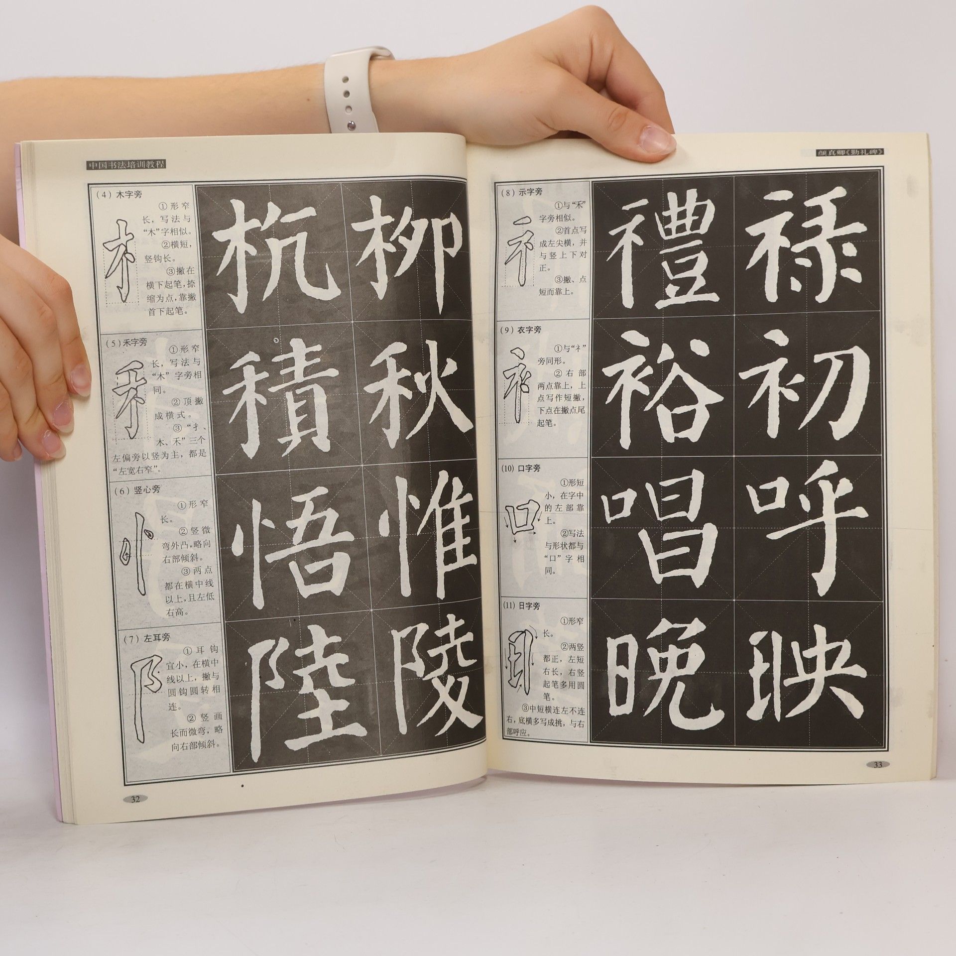 Unknown Yen Chen-ching of Chinese calligraphy regular script tutorial training course