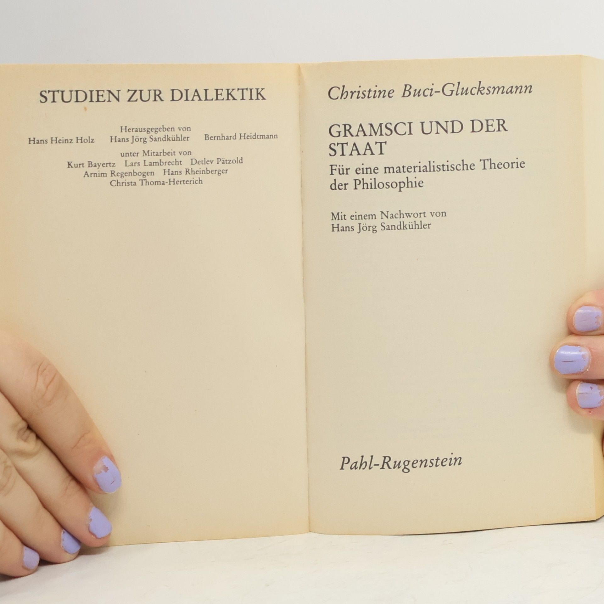 Christine Buci-Glucksmann Gramsci und der Staat
