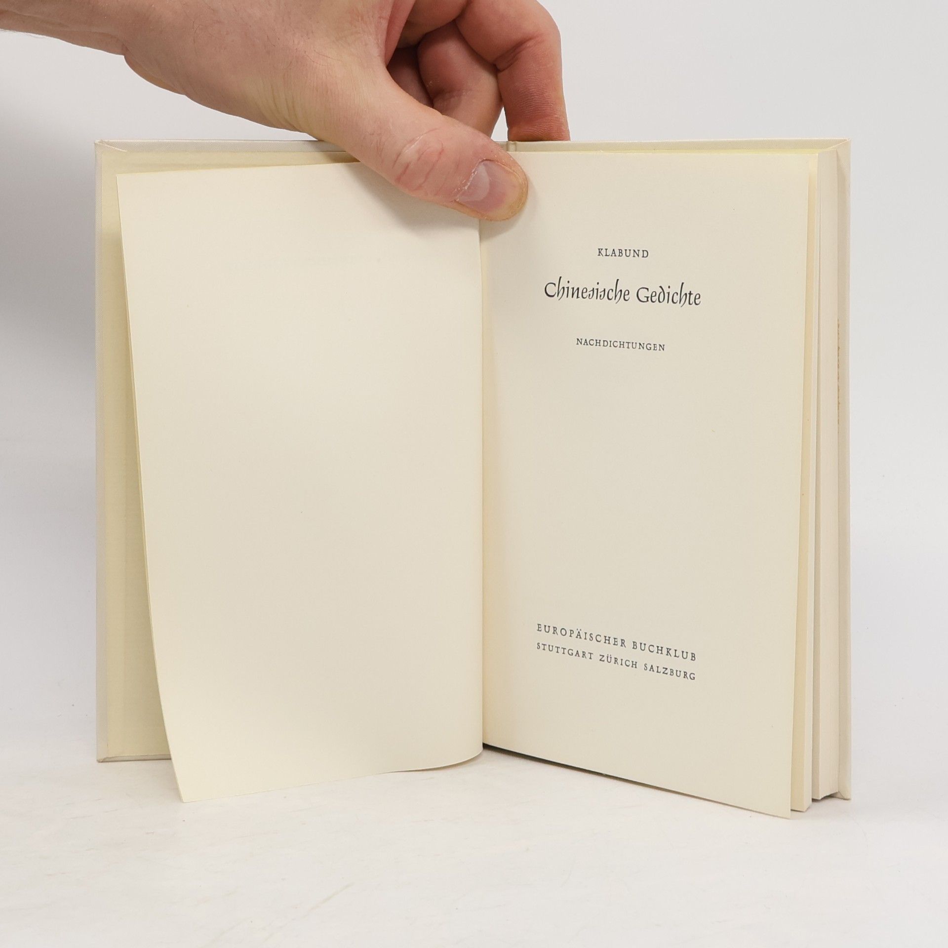 Various authors Chinesische Gedichte