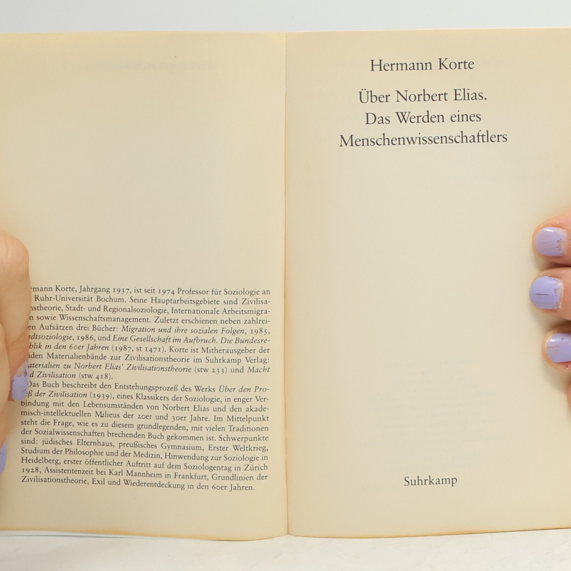 Hermann Korte Über Norbert Elias