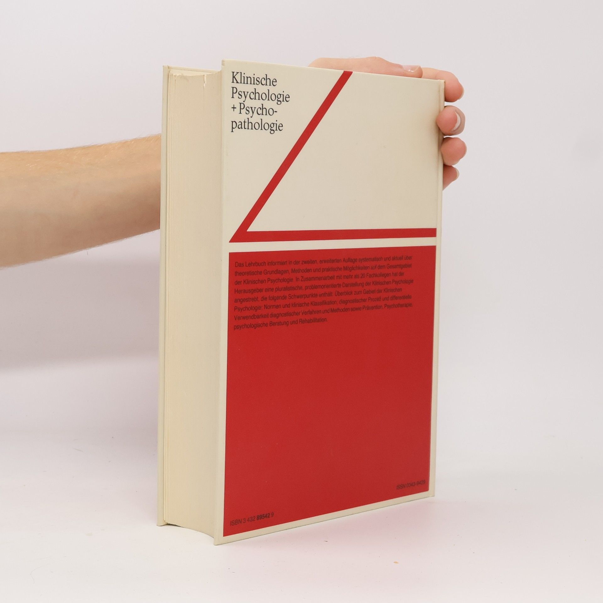 Lothar R. Schmidt Lehrbuch der klinischen Psychologie