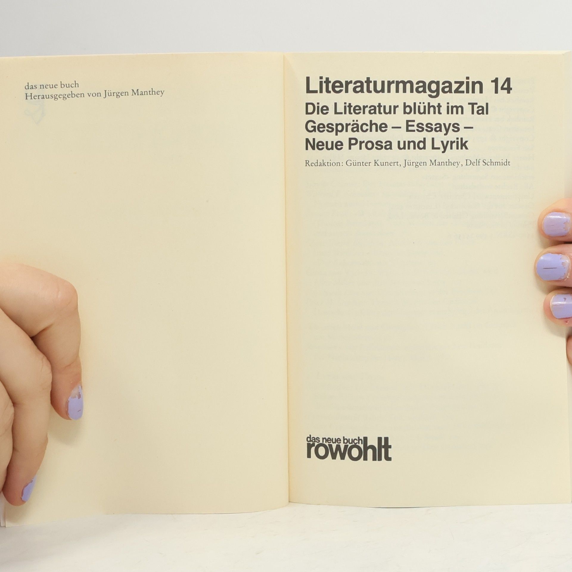 Günter Kunert Literaturmagazin 14