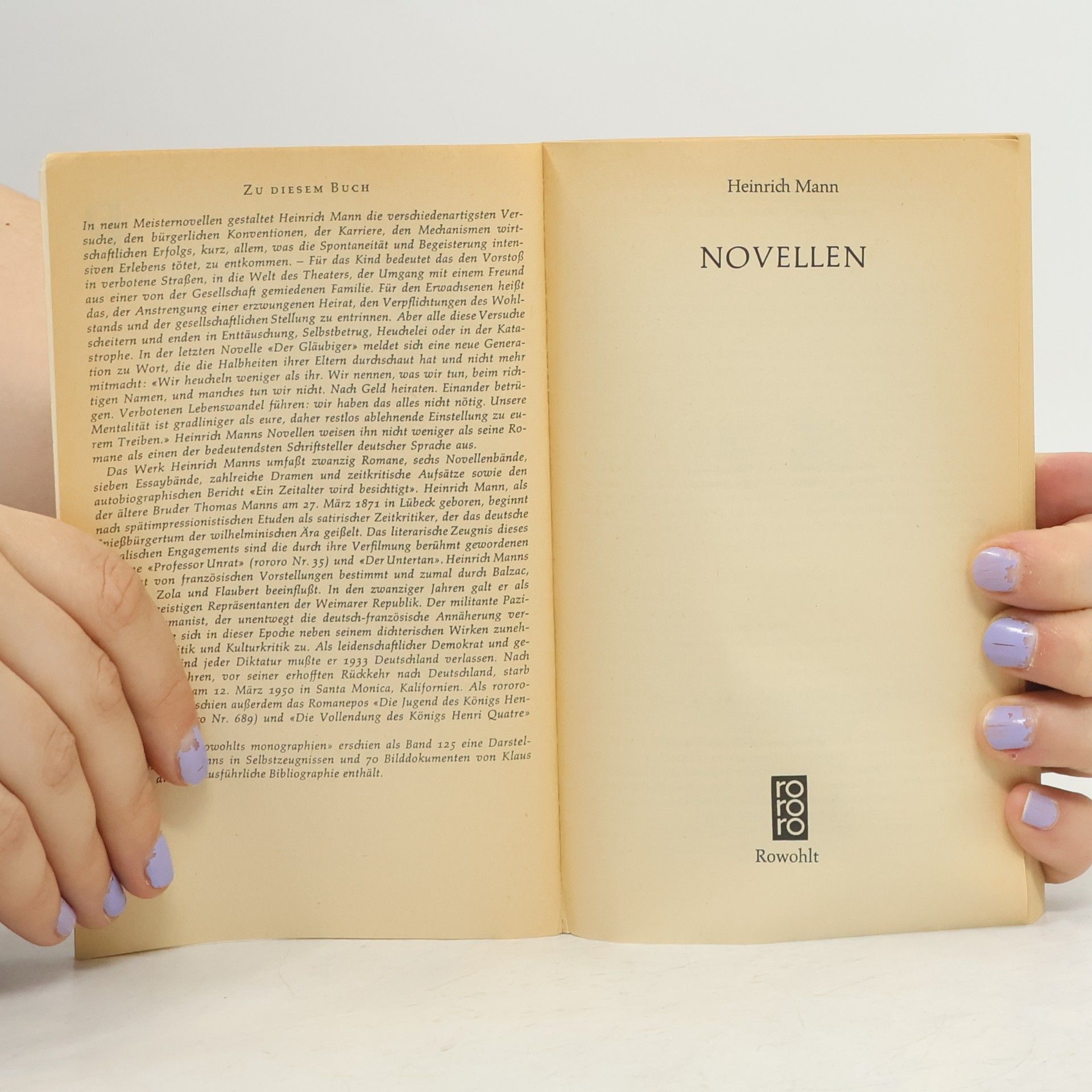 Heinrich Mann Novellen