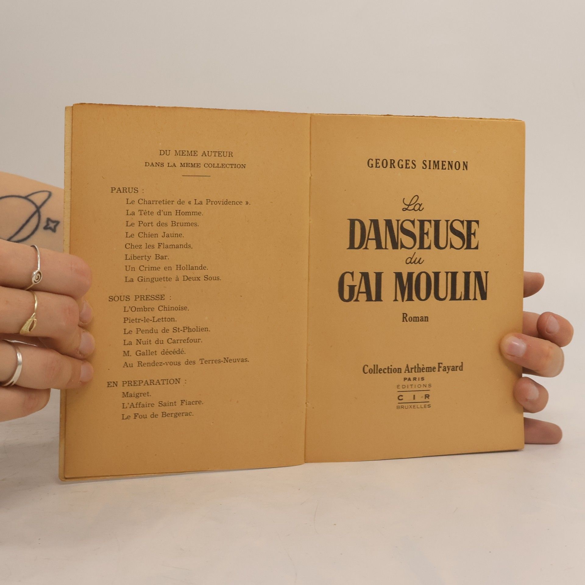 Georges Simenon La Danseuse du Gai-Moulin