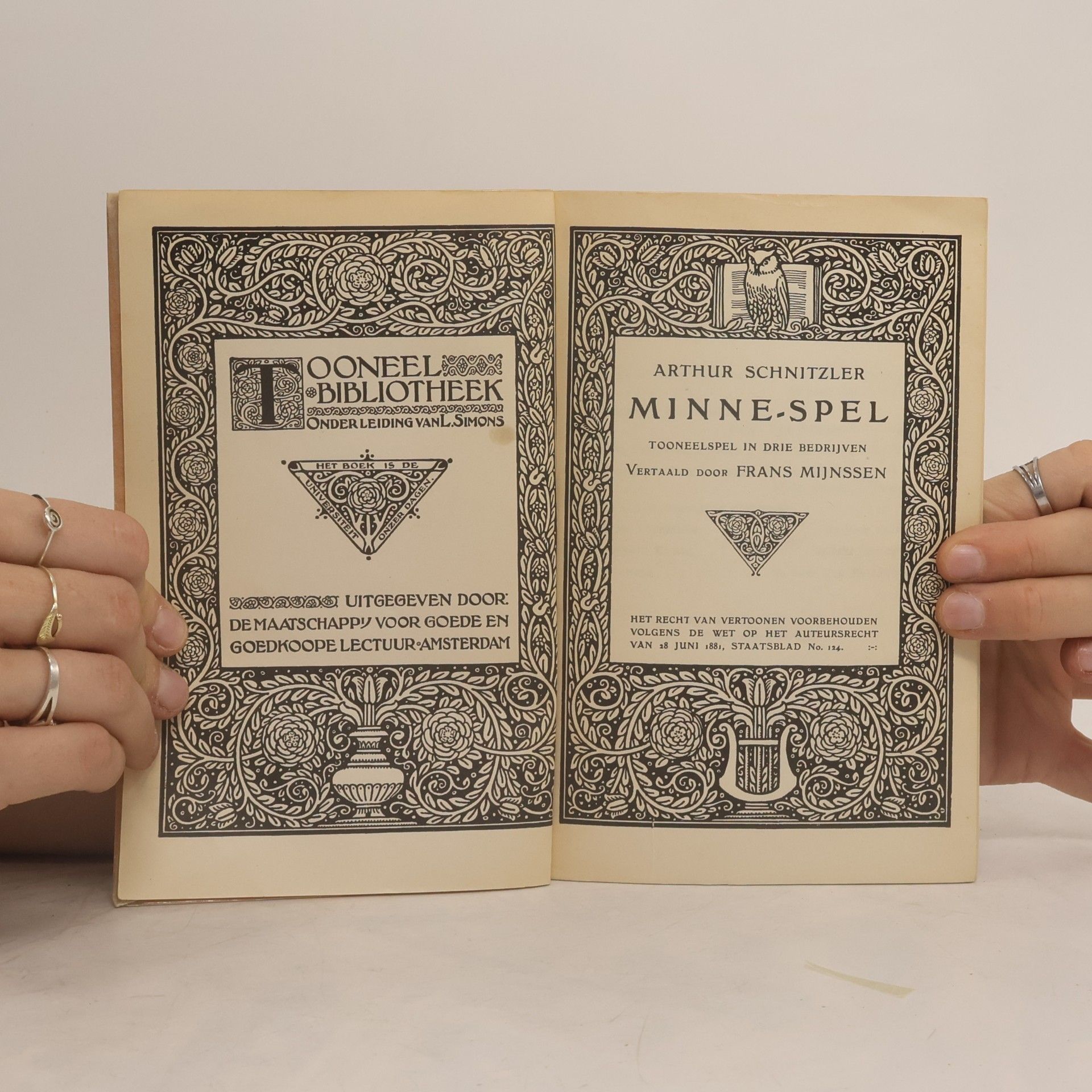 Arthur Schnitzler Minne-spel