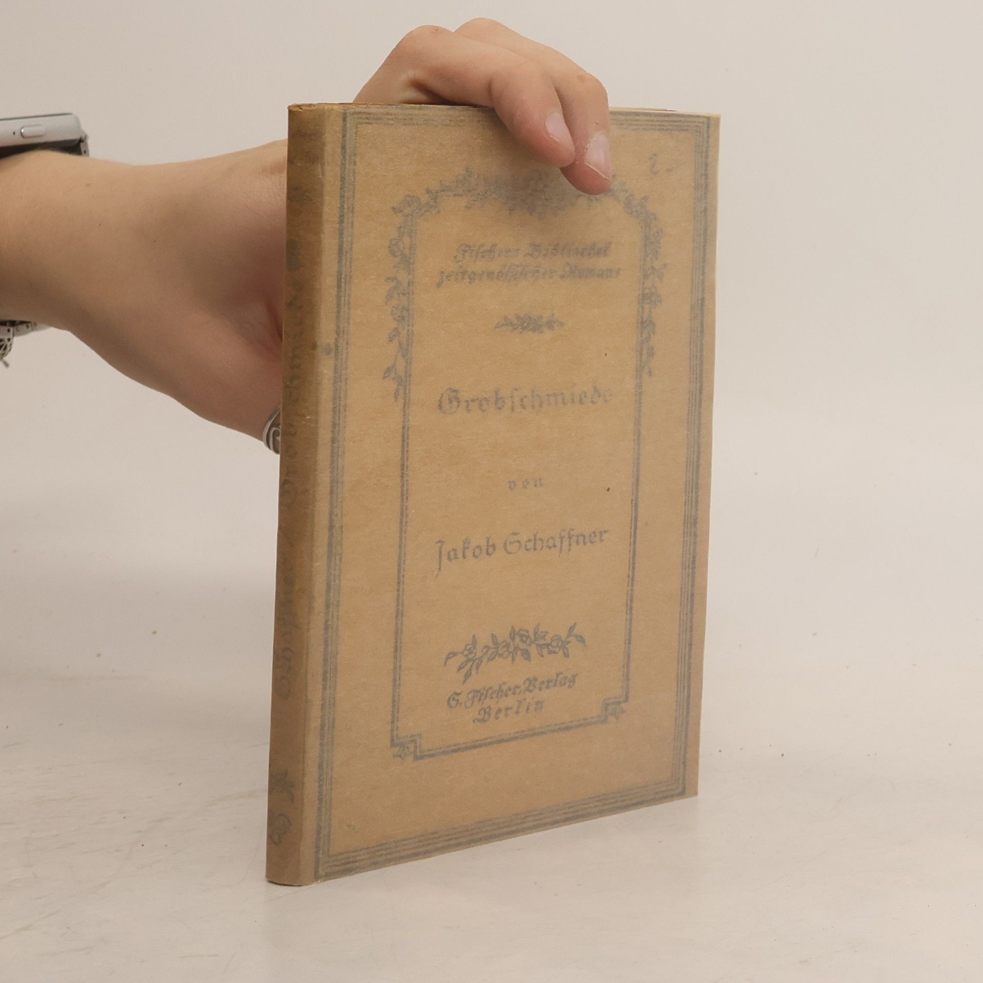 Jakob Schaffner Grobschmiede und andere Novellen