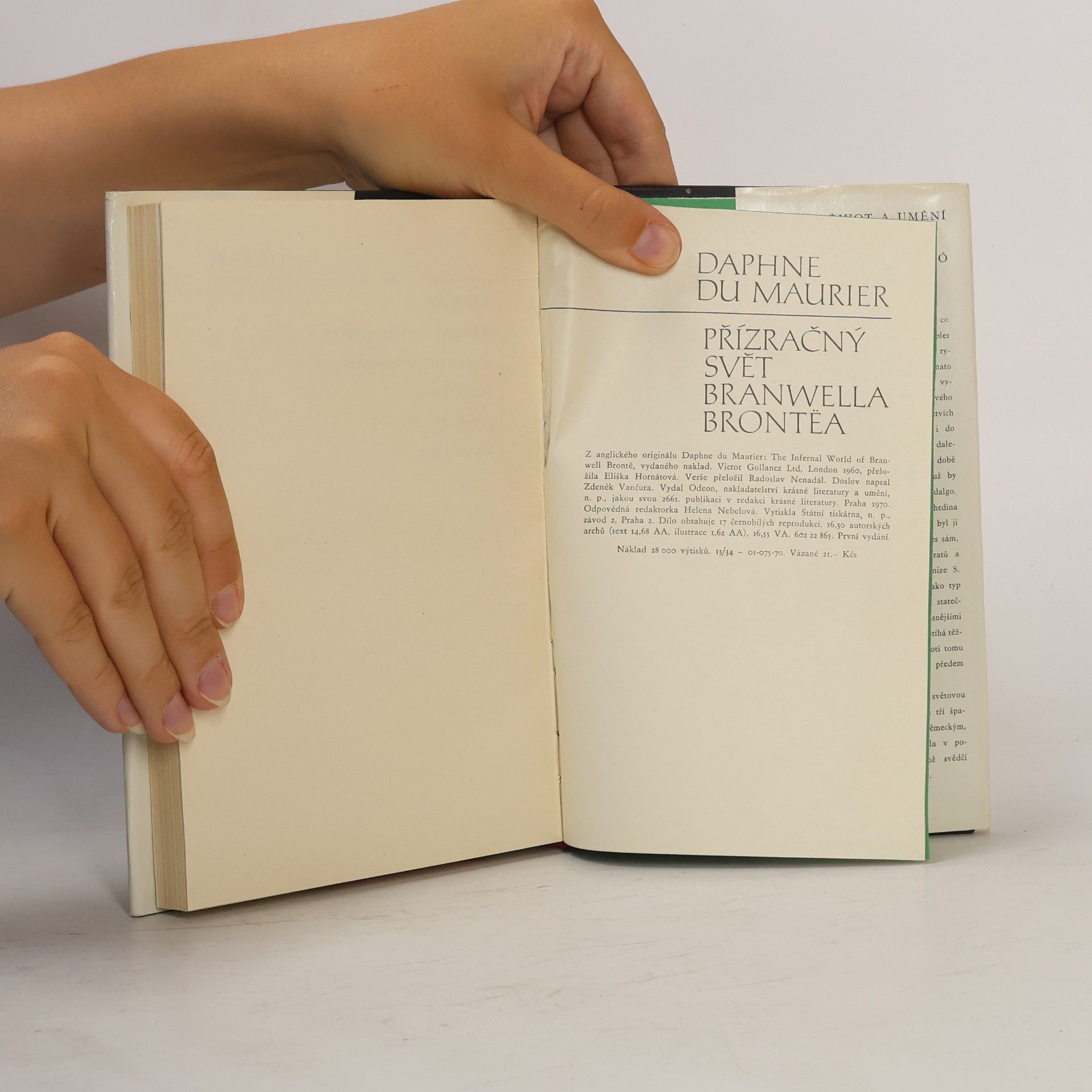 Daphne Du Maurier Přízračný svět Branwella Brontëa
