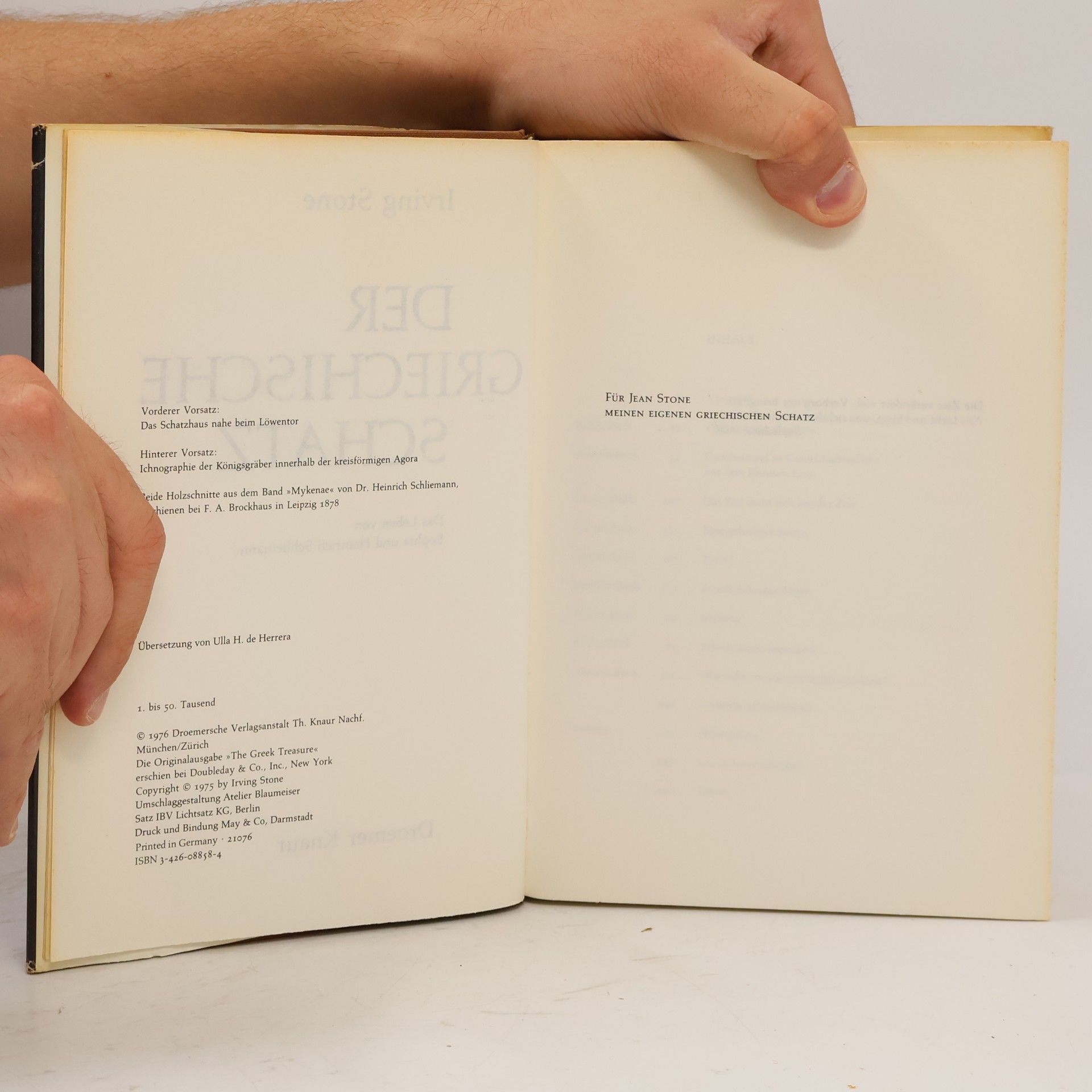 Irving Stone Der griechische Schatz