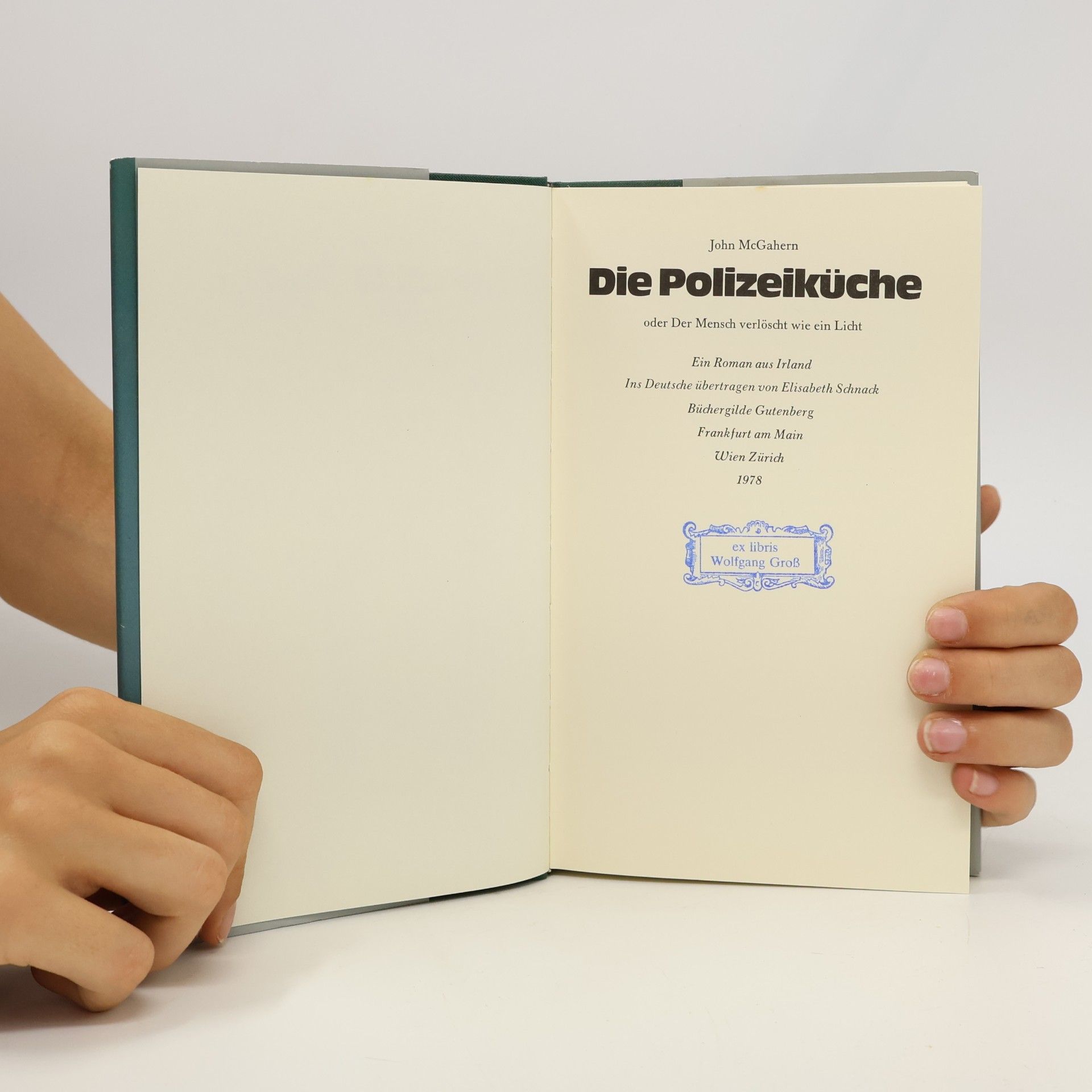 John McGahern Die Polizeiküche oder Der Mensch verlöscht wie ein Licht
