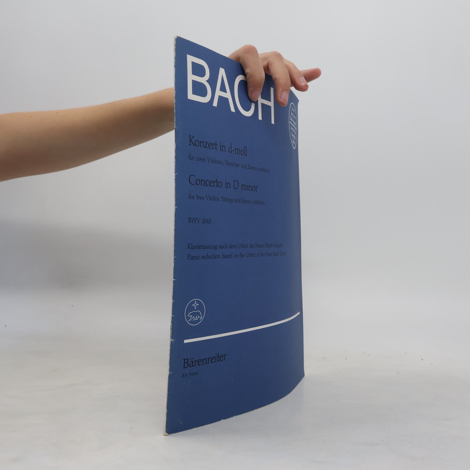 Johann Sebastian Bach Bach. Konzert in d-Moll für zwei Violinen Streicher und Basso continuo / Concerto in D minor for two Violins, Strings and Basso continuo