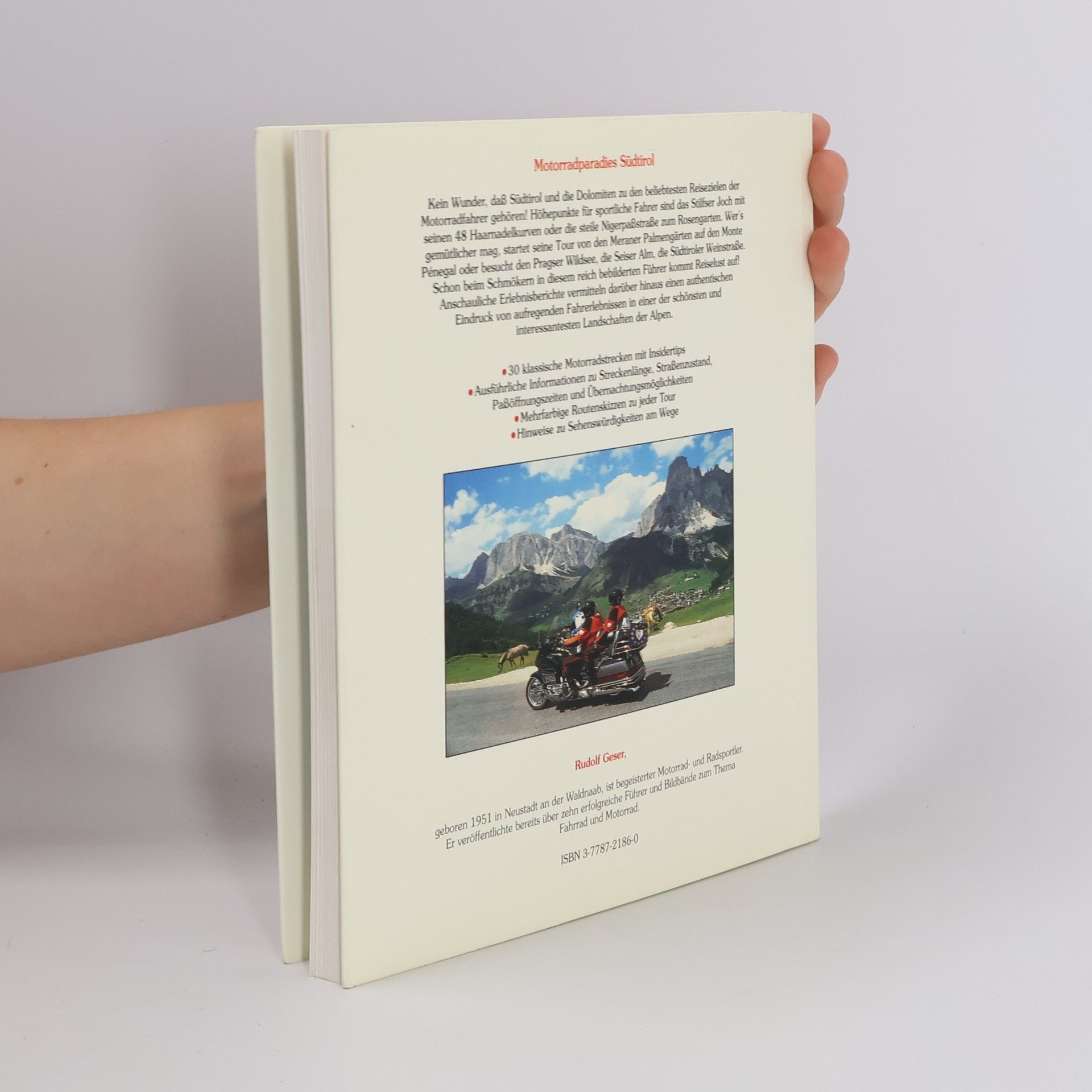 Rudolf Geser Die schönsten Motorradtouren, Südtirol, Dolomiten