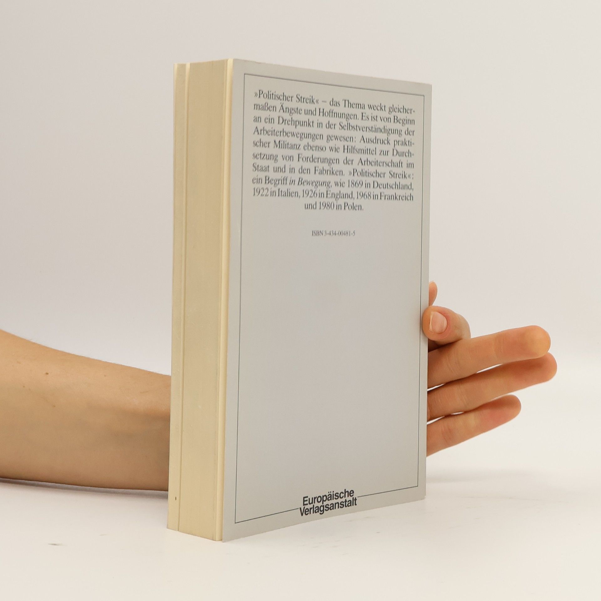 Heinz-Gerhard Haupt Jahrbuch Arbeiterbewegung - 1981: Politischer Streik