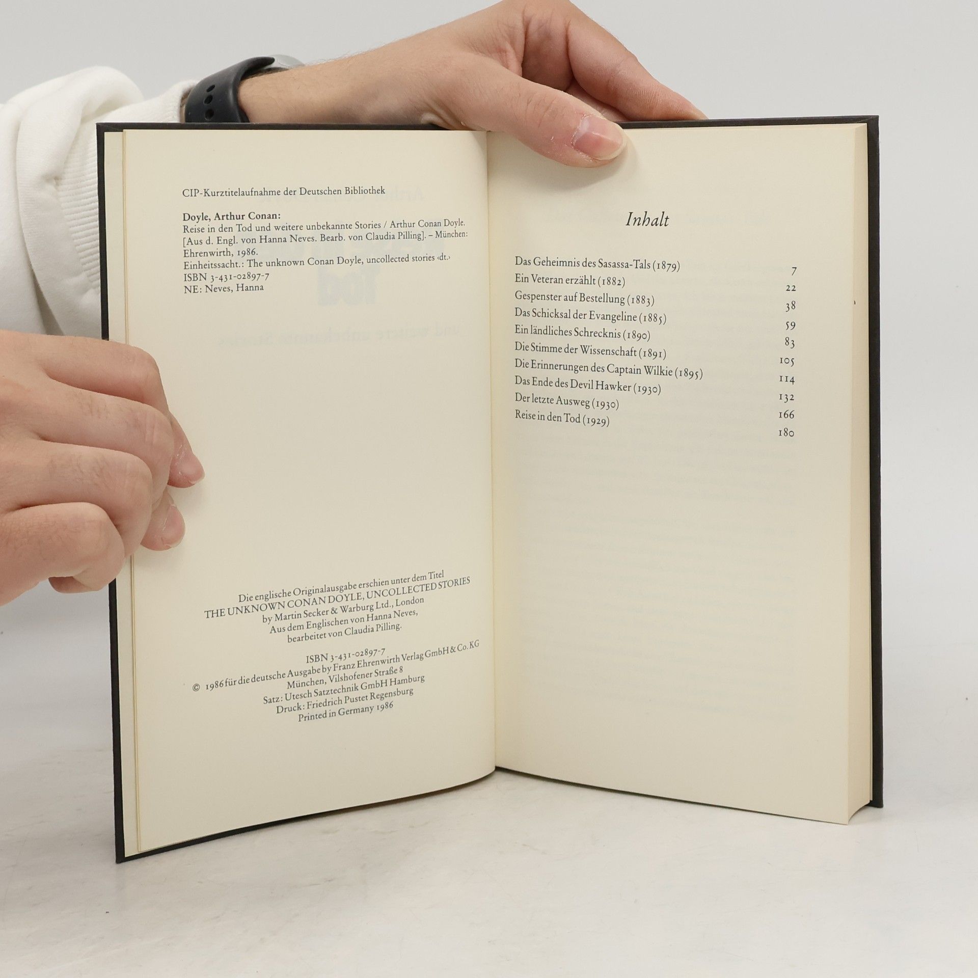 Arthur Conan Doyle Reise in den Tod und Weitere Unbekannte Stories