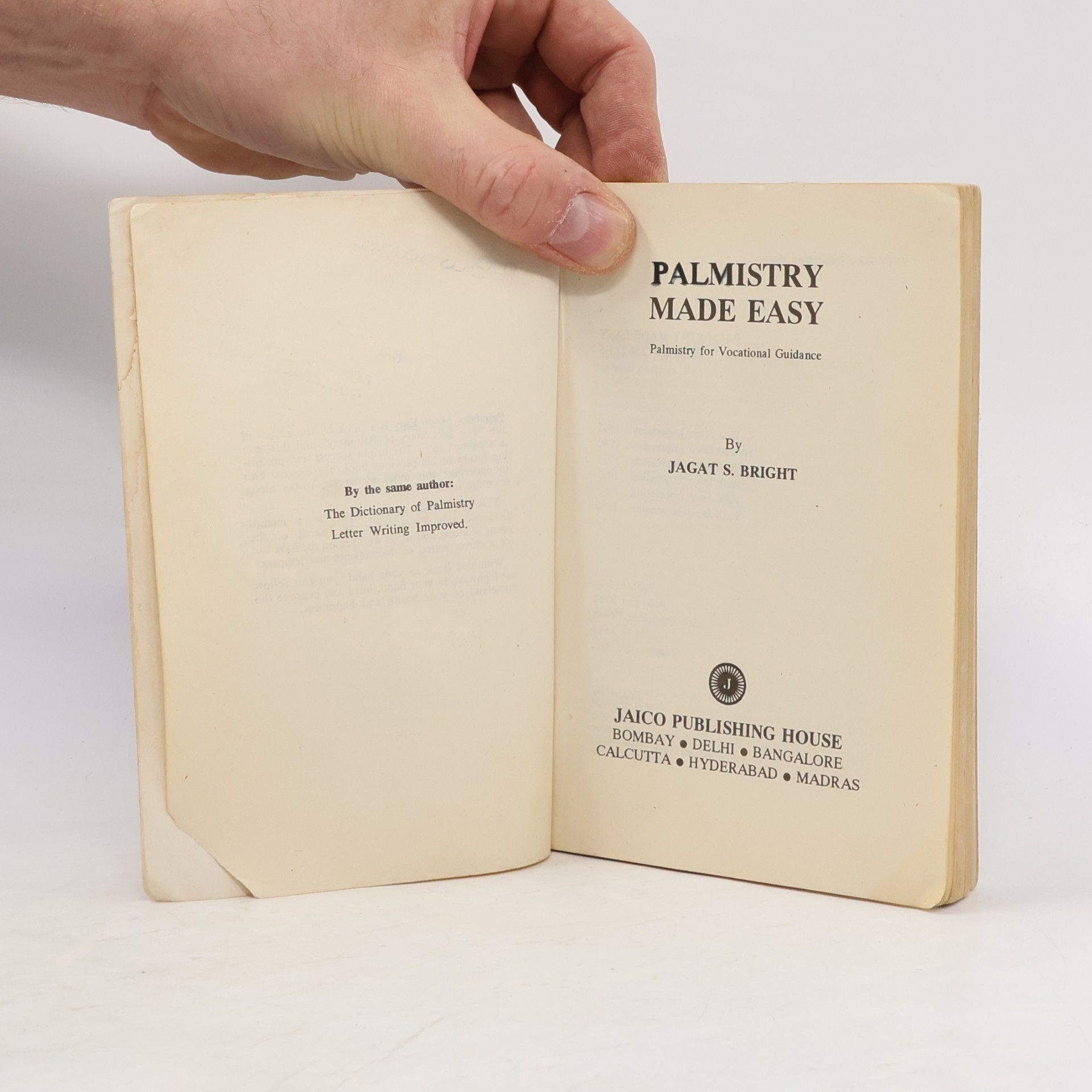 Jagat S. Bright Palmistry Made Easy